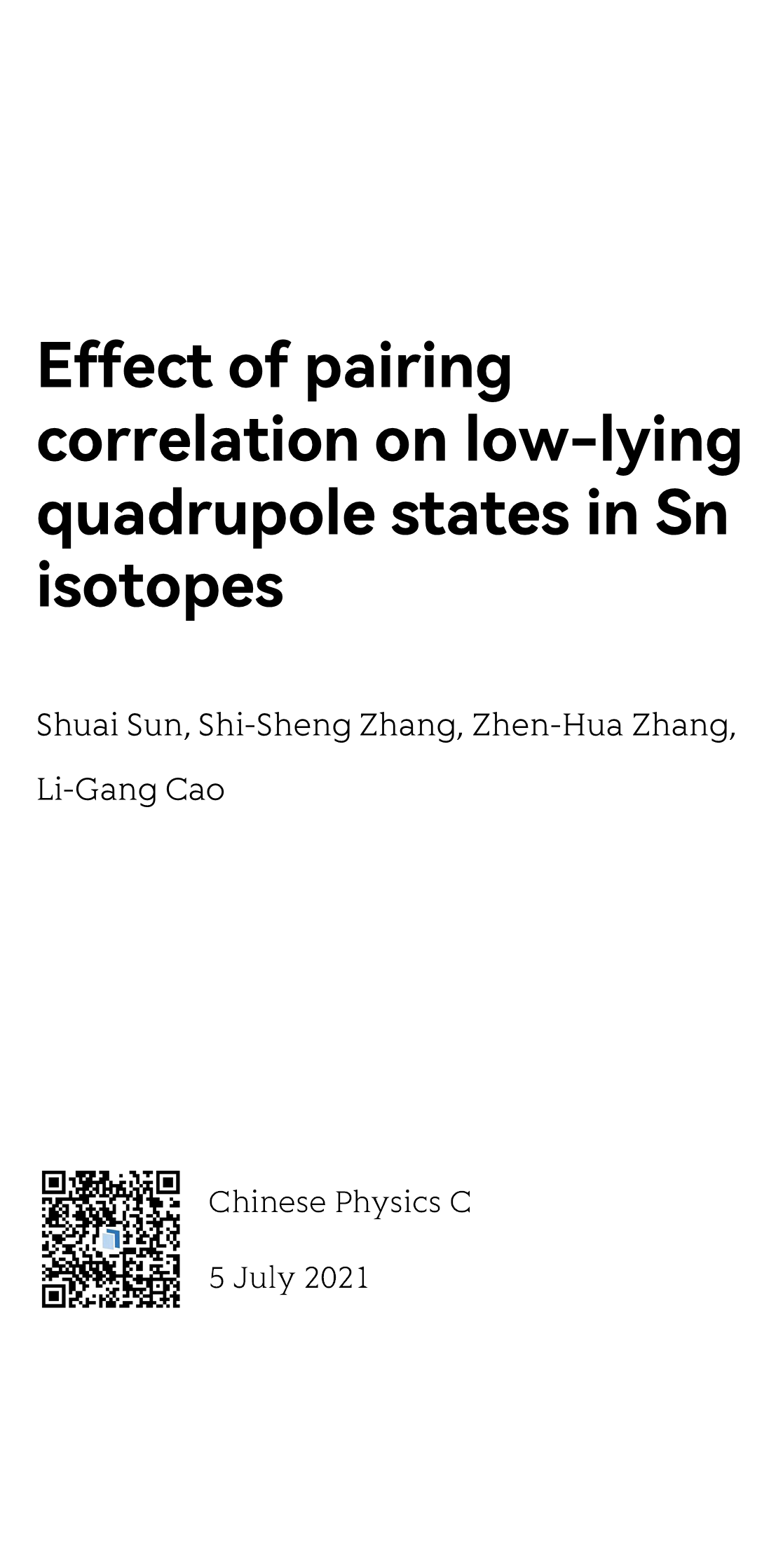 Effect of pairing correlation on low-lying quadrupole states in Sn isotopes_1