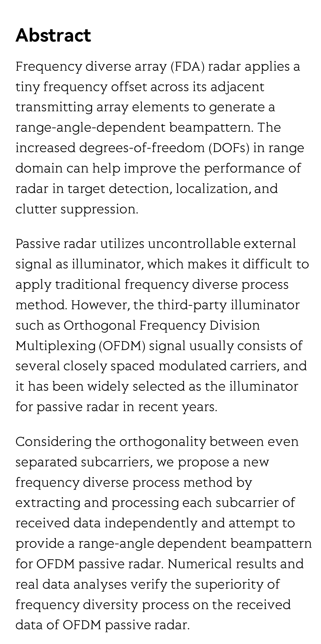Range-Angle Dependent Beampattern Synthesis Method for OFDM-Based Passive Radar_2