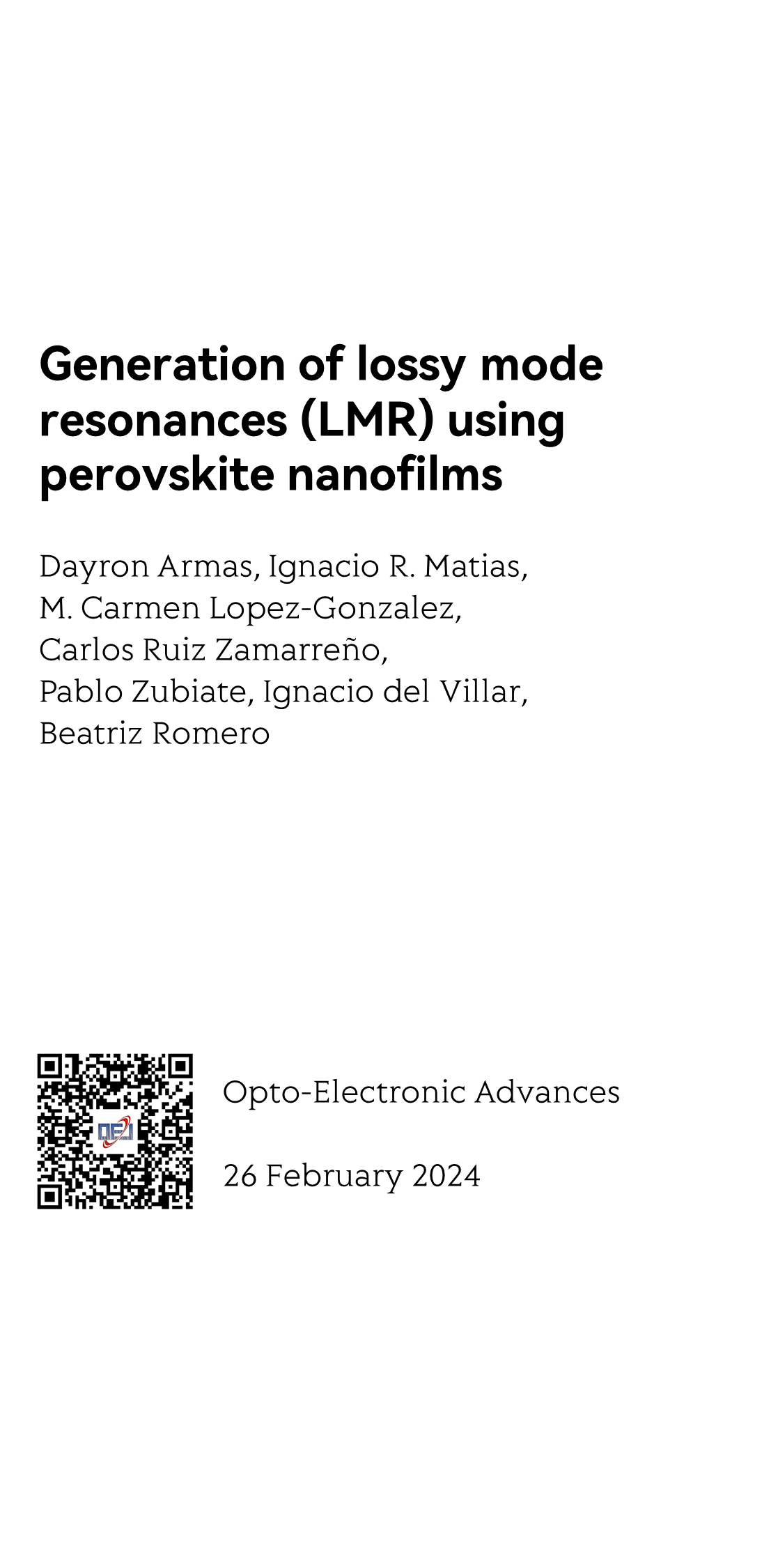 Generation of lossy mode resonances (LMR) using perovskite nanofilms_1