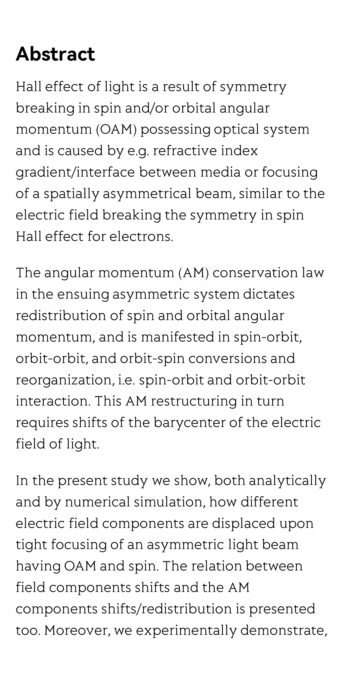 Vectorial spin-orbital Hall effect of light upon tight focusing and its experimental observation in azopolymer films_2