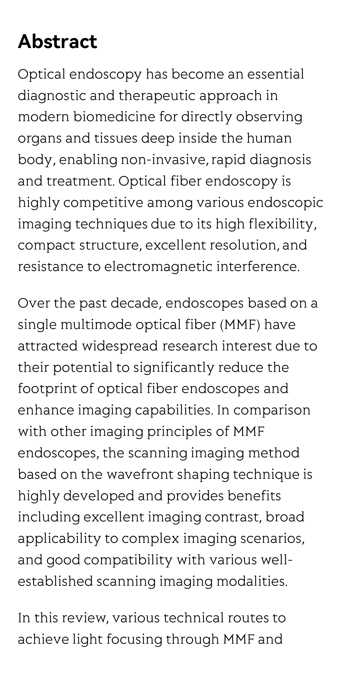 Optical scanning endoscope via a single multimode optical fiber_2