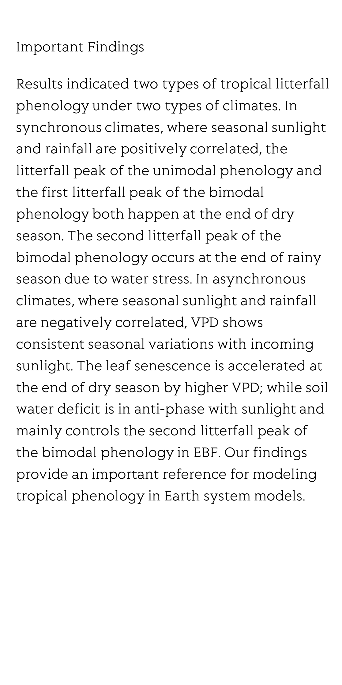 Litterfall seasonality and adaptive strategies of tropical and subtropical evergreen forests in China_3