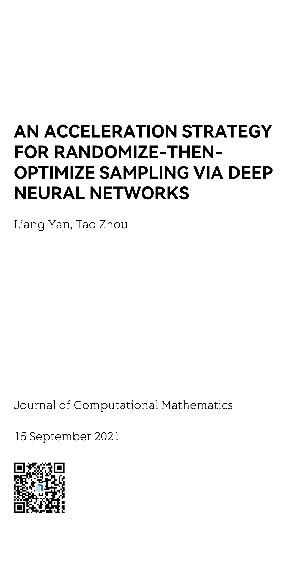 An acceleration strategy for randomize-then-optimize sampling via deep neural networks_1