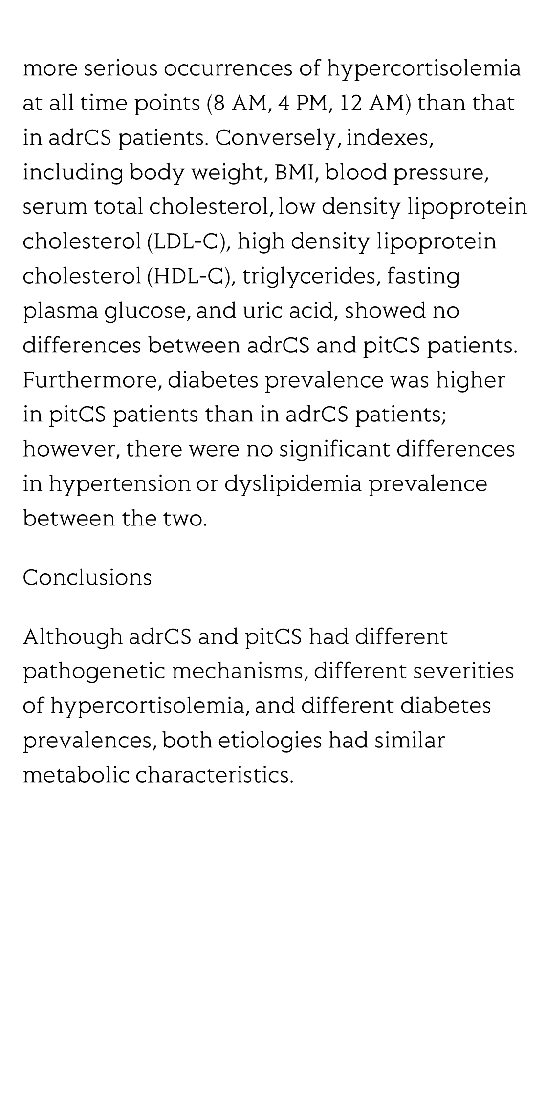 Metabolic profile differences in ACTH-dependent and ACTH-independent Cushing syndrome_3