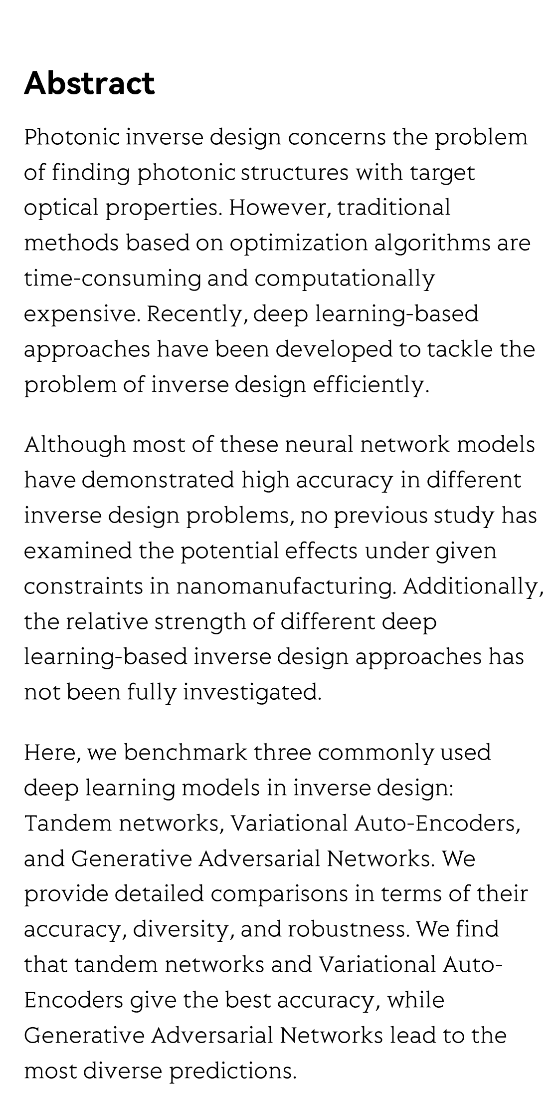 Benchmarking deep learning-based models on nanophotonic inverse design problems_2