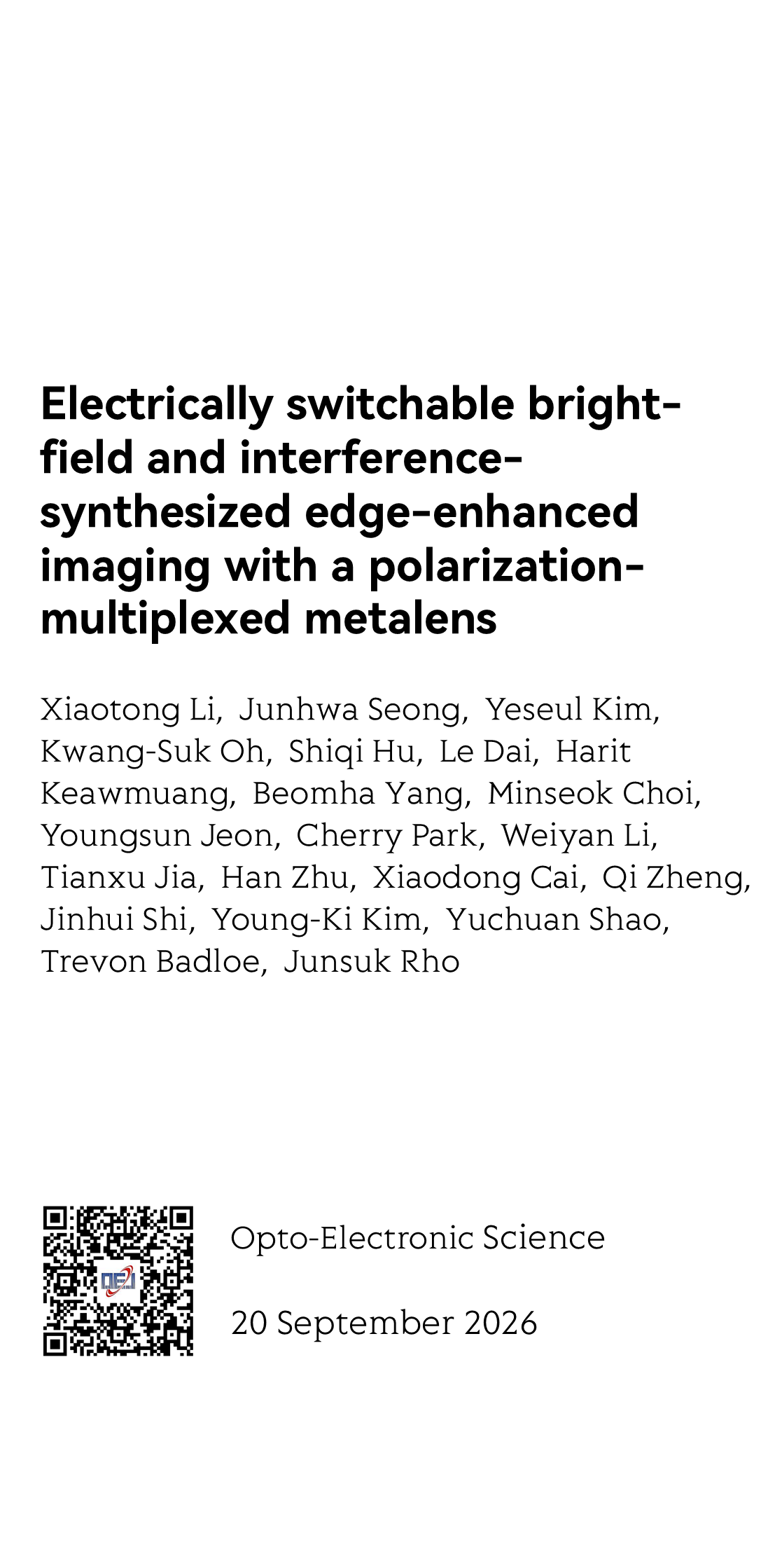 Electrically switchable bright-field and interference-synthesized edge-enhanced imaging with a polarization-multiplexed metalens_1