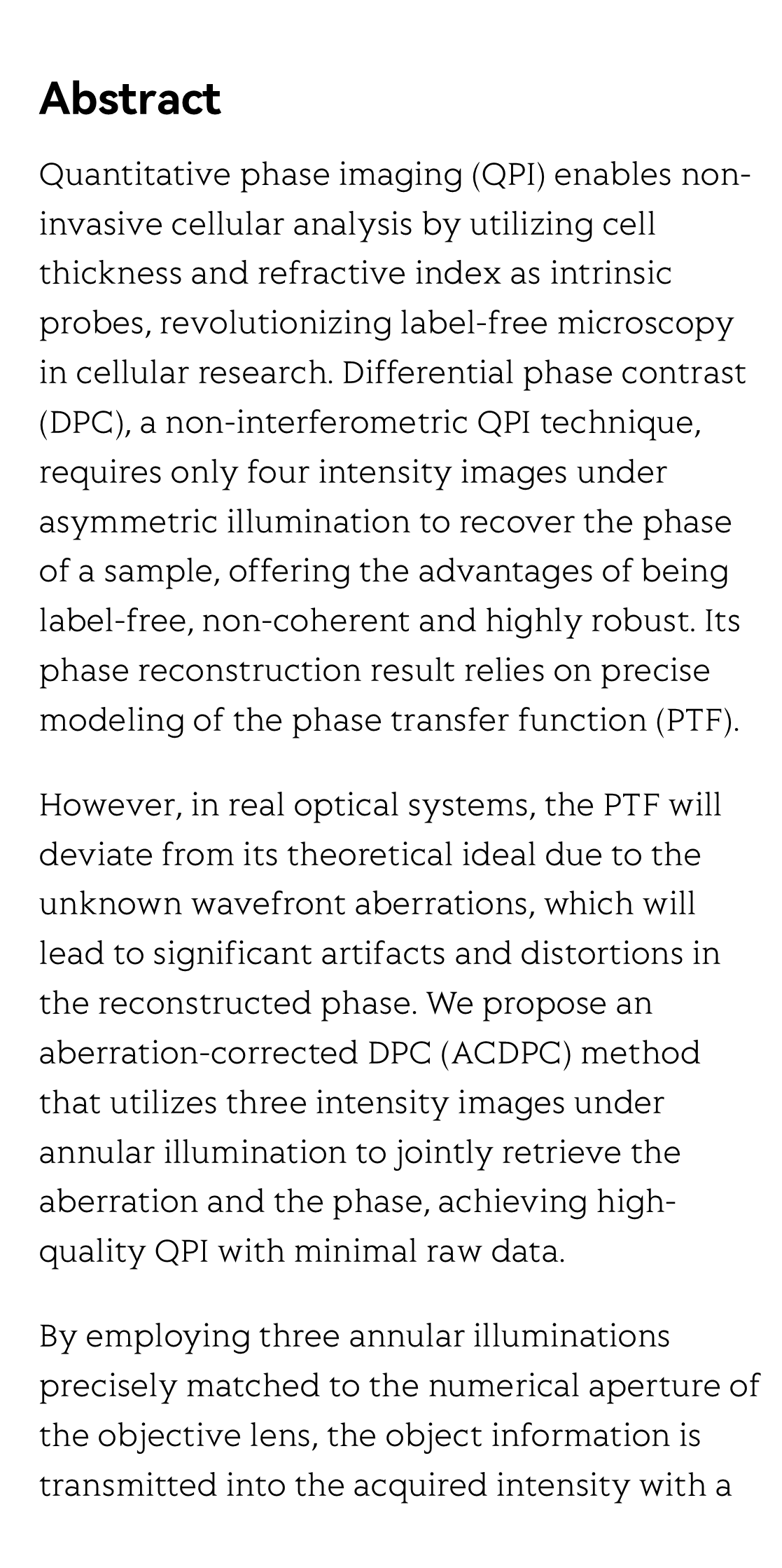 Aberration-corrected differential phase contrast microscopy with annular illuminations_2
