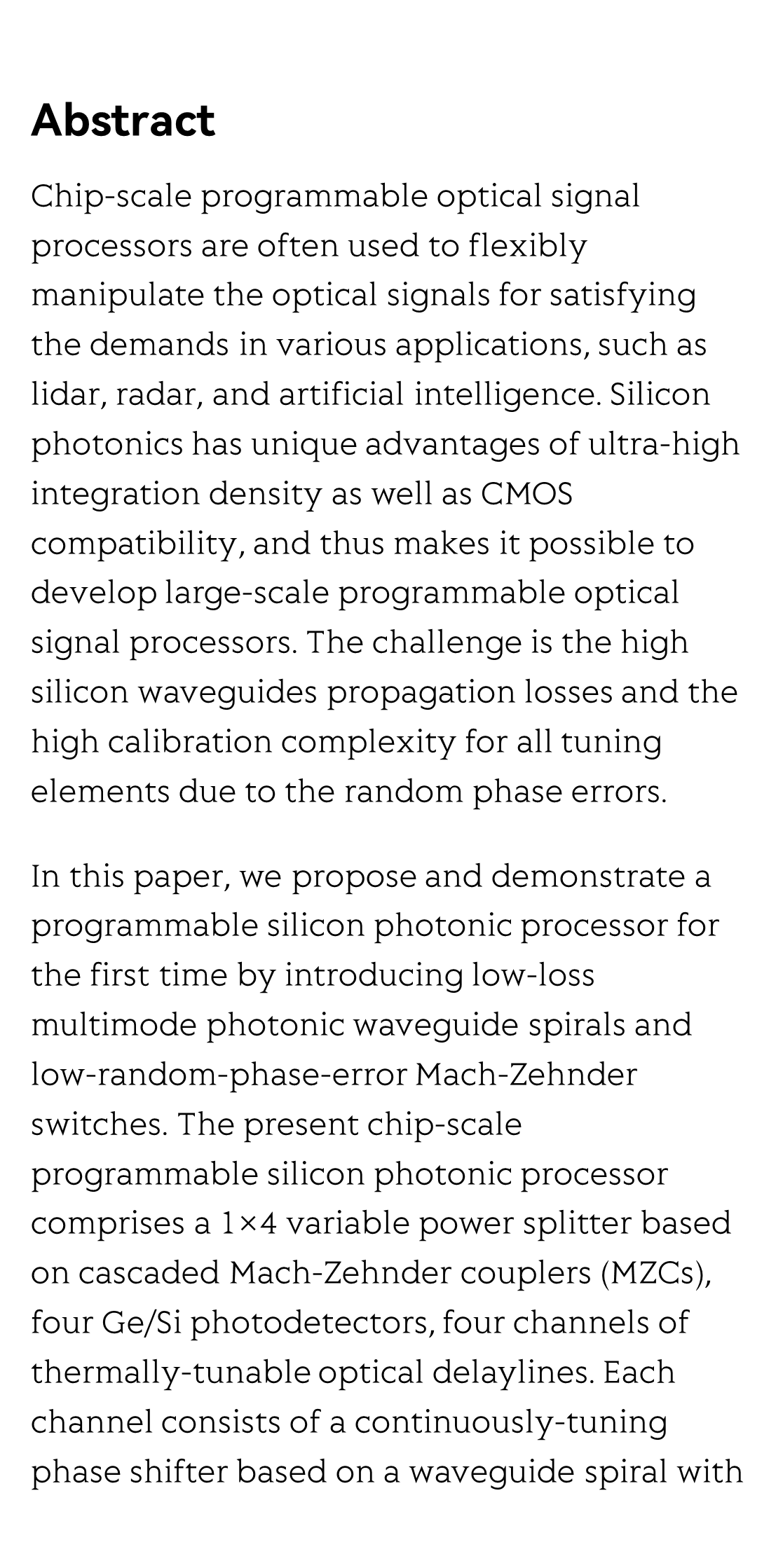Low-loss chip-scale programmable silicon photonic processor_2