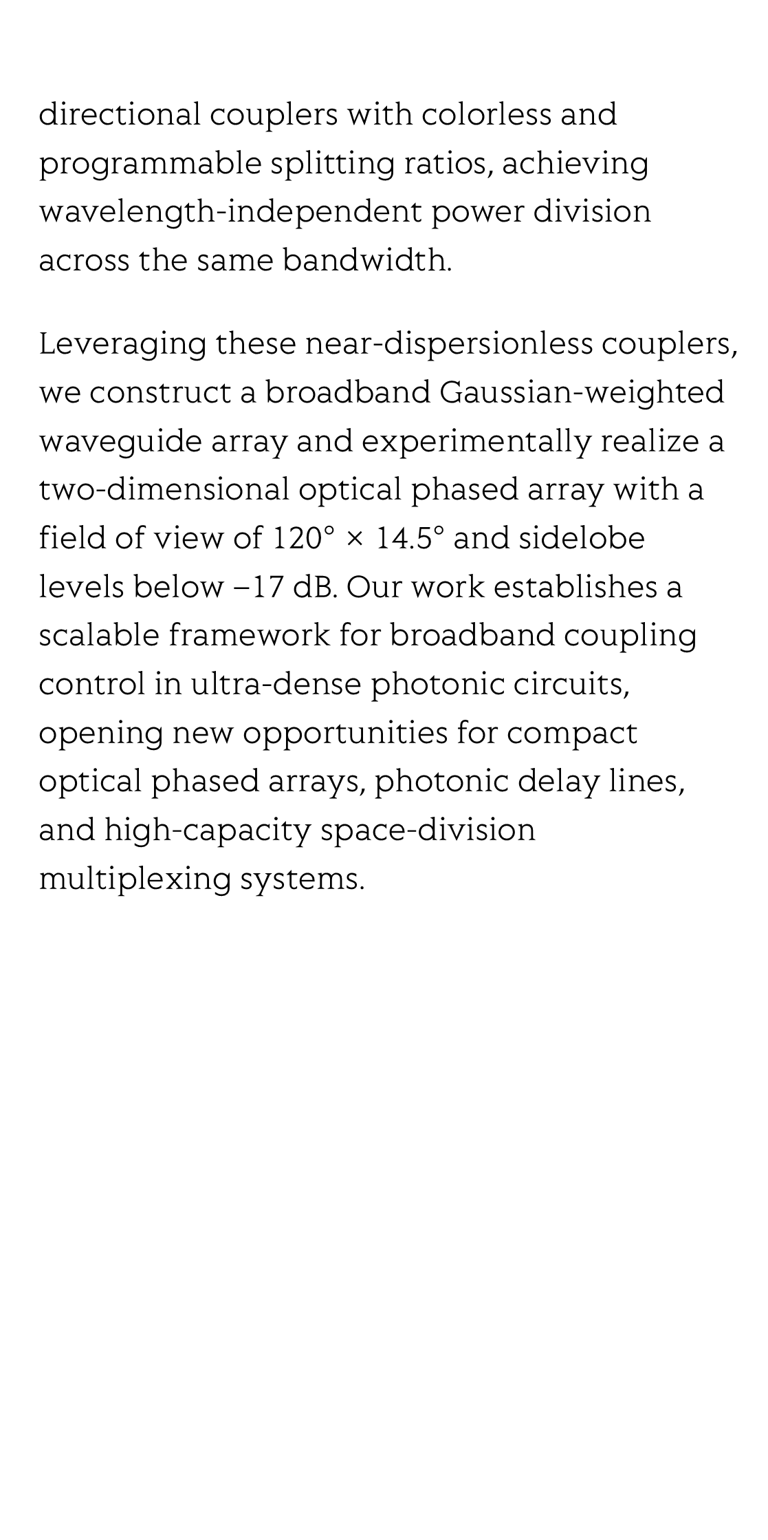 Dispersionless coupling control enabled by artificial gauge fields for dense waveguide arrays and arbitrary-ratio power splitters_3