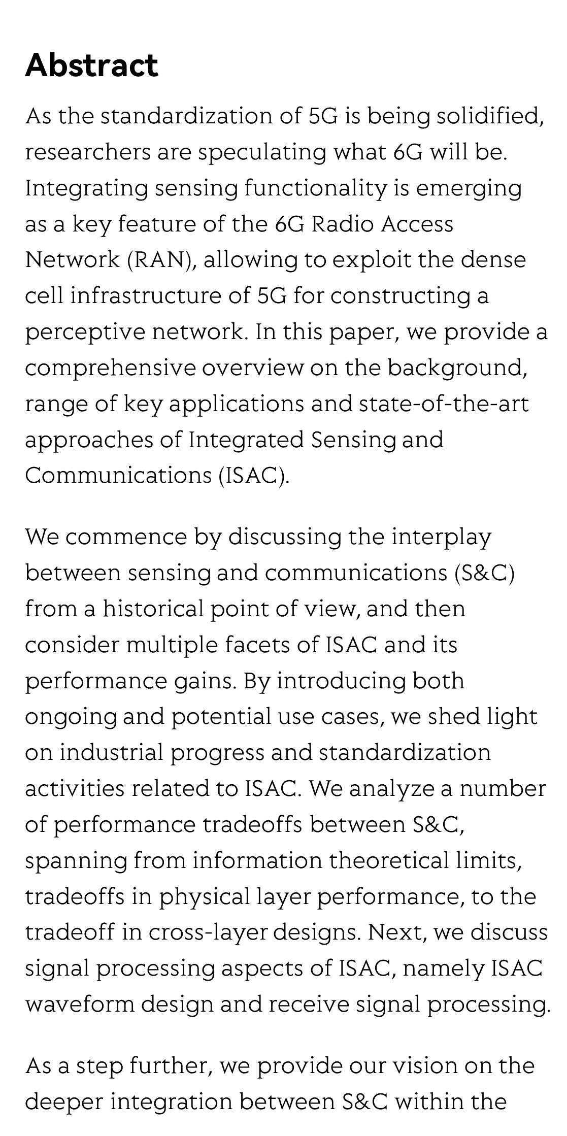 Integrated Sensing and Communications: Towards Dual-functional Wireless Networks for 6G and Beyond_2