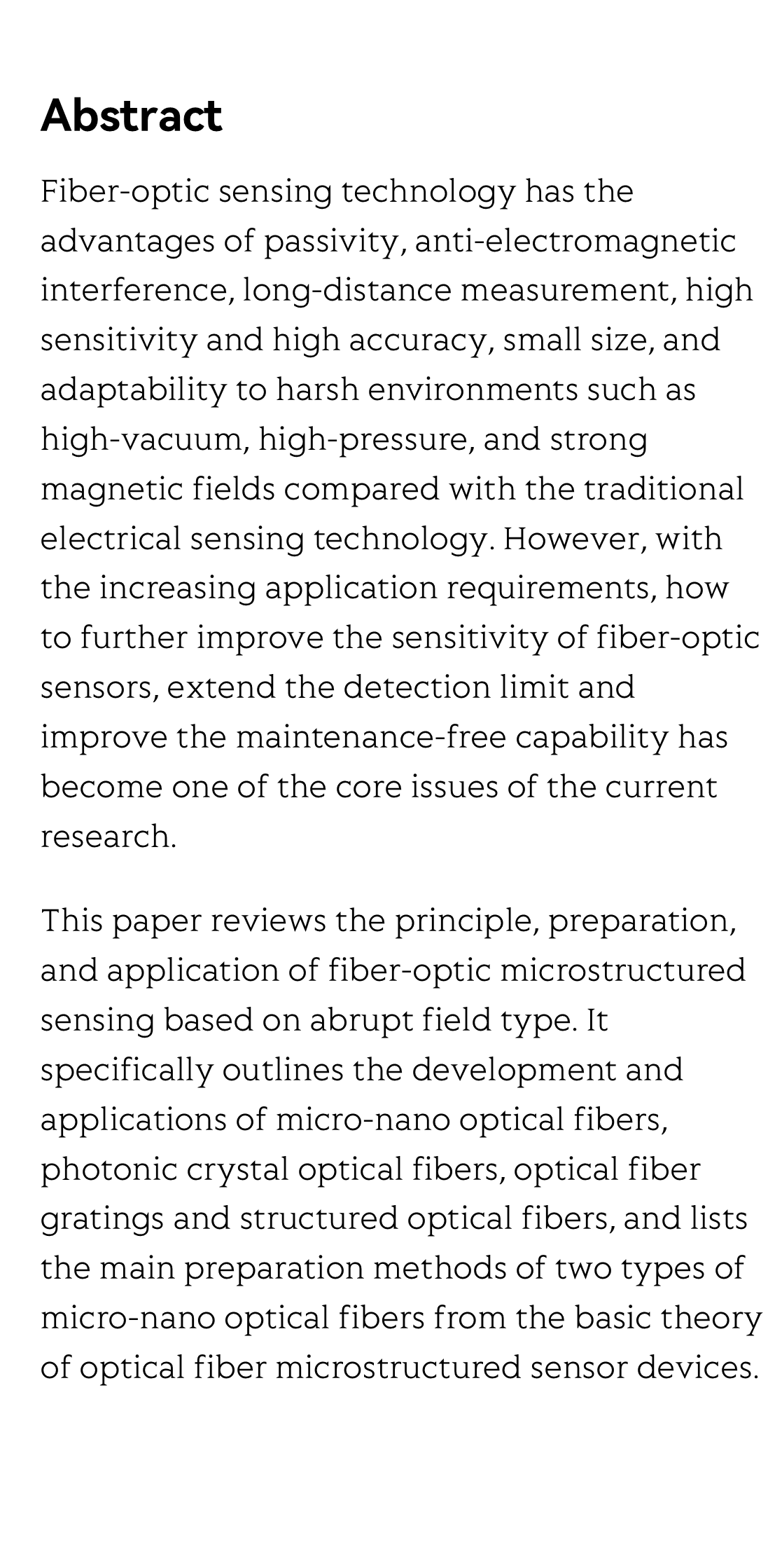 Fiber-optic microstructured sensors based on abrupt field patterns: theory, fabrication, and applications_2