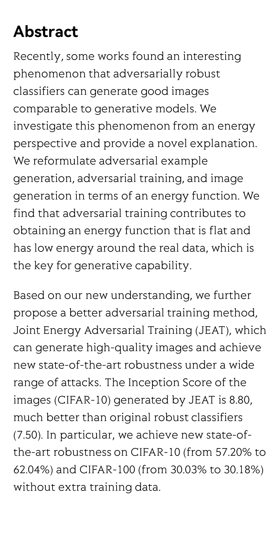 Towards Understanding the Generative Capability of Adversarially Robust Classifiers_2