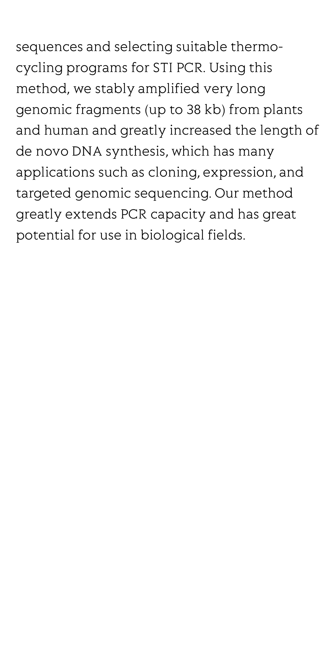 STI PCR: An efficient method for amplification and de novo synthesis of long DNA sequences_3