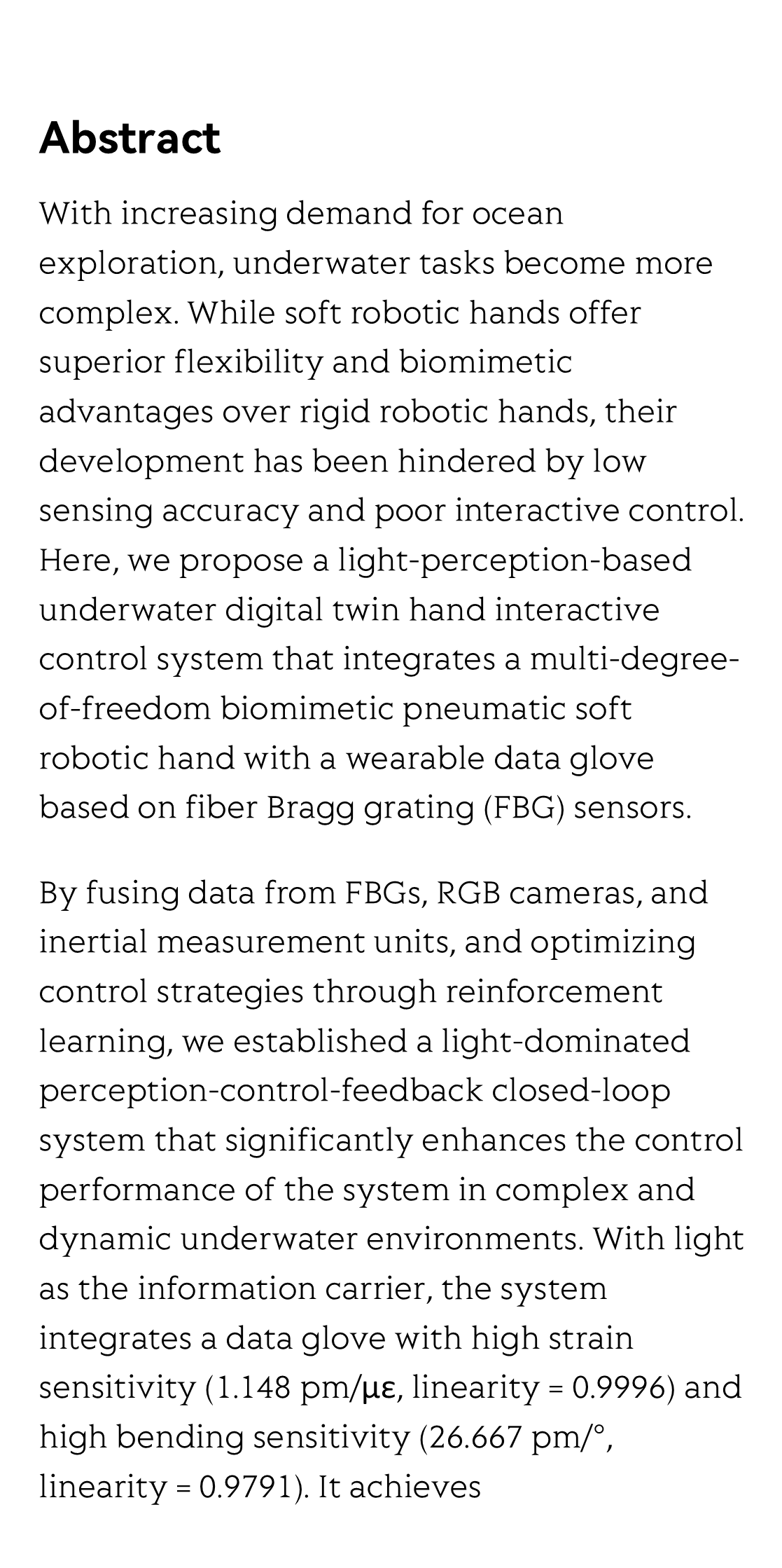 Light-perception-based interactive control of an underwater digital twin hand_2