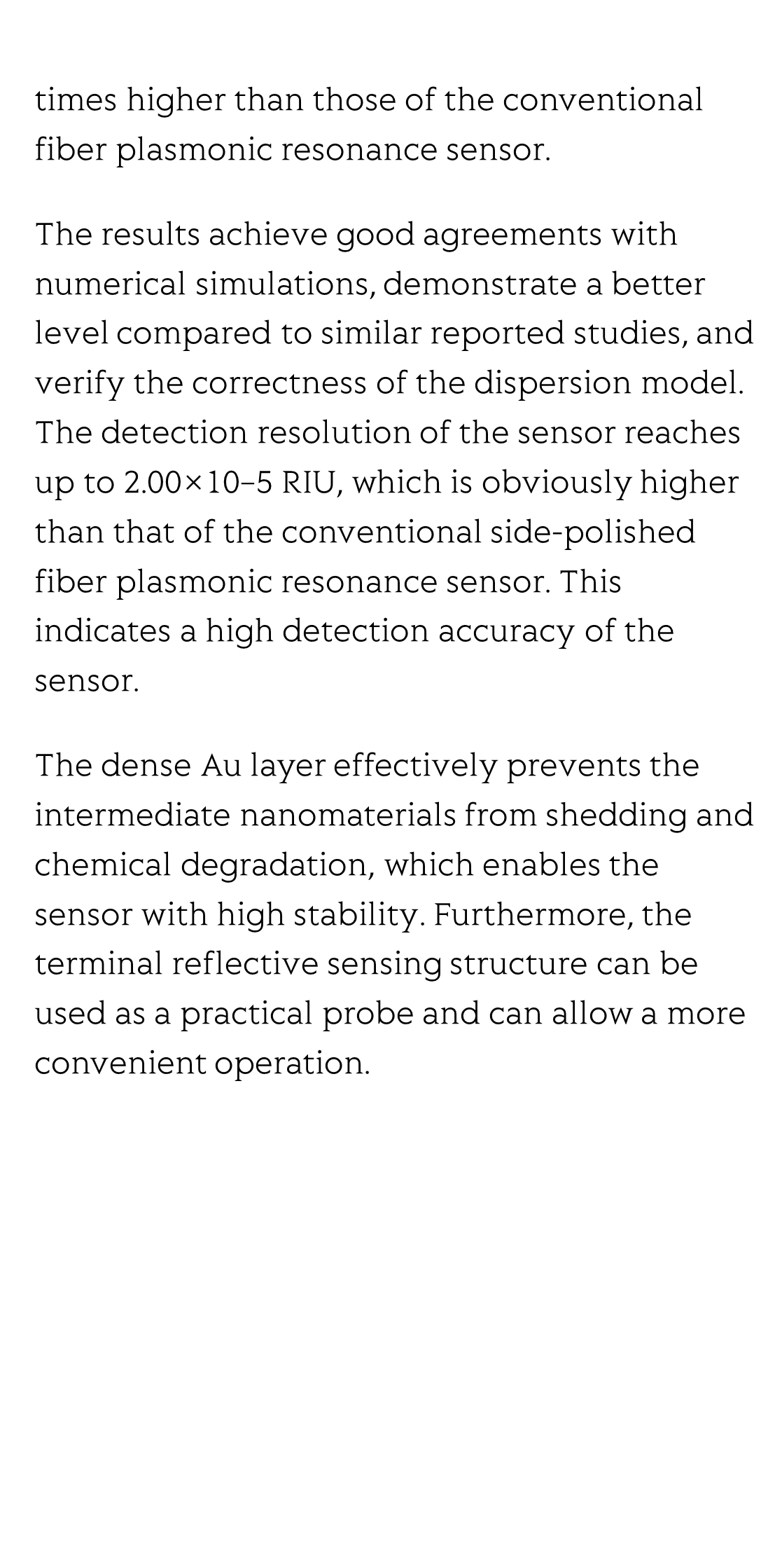 Highly sensitive and stable probe refractometer based on configurable plasmonic resonance with nano-modified fiber core_3