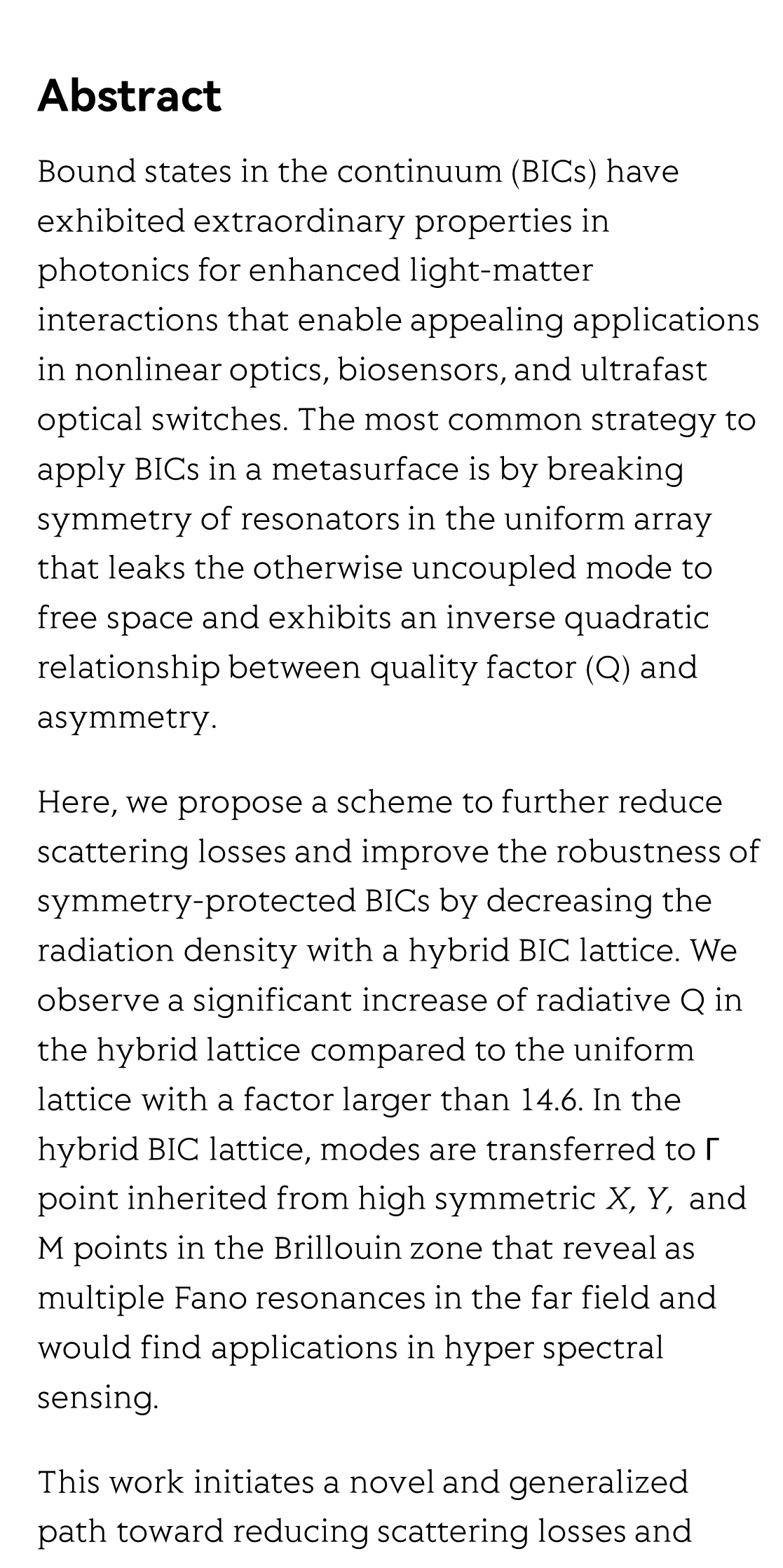 Hybrid bound states in the continuum in terahertz metasurfaces_2