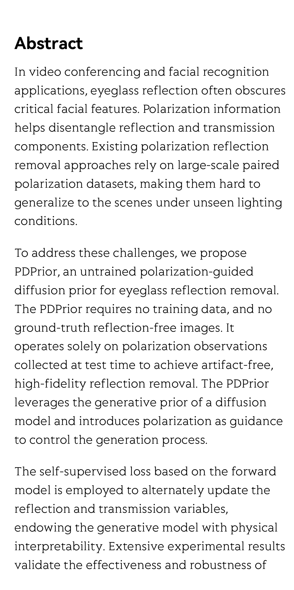 Polarization-guided diffusion prior for eyeglass reflection removal_2
