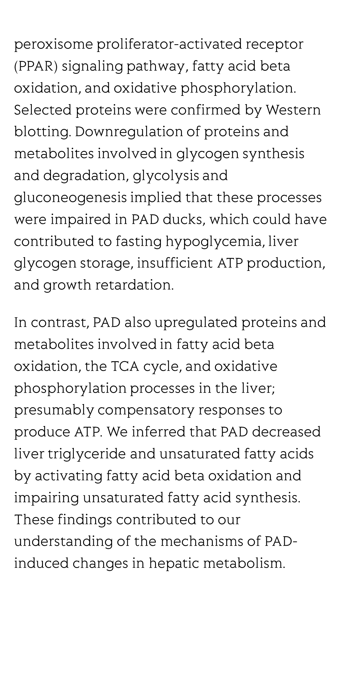 Integrated liver proteomics and metabolomics identify metabolic pathways affected by pantothenic acid deficiency in Pekin ducks_3