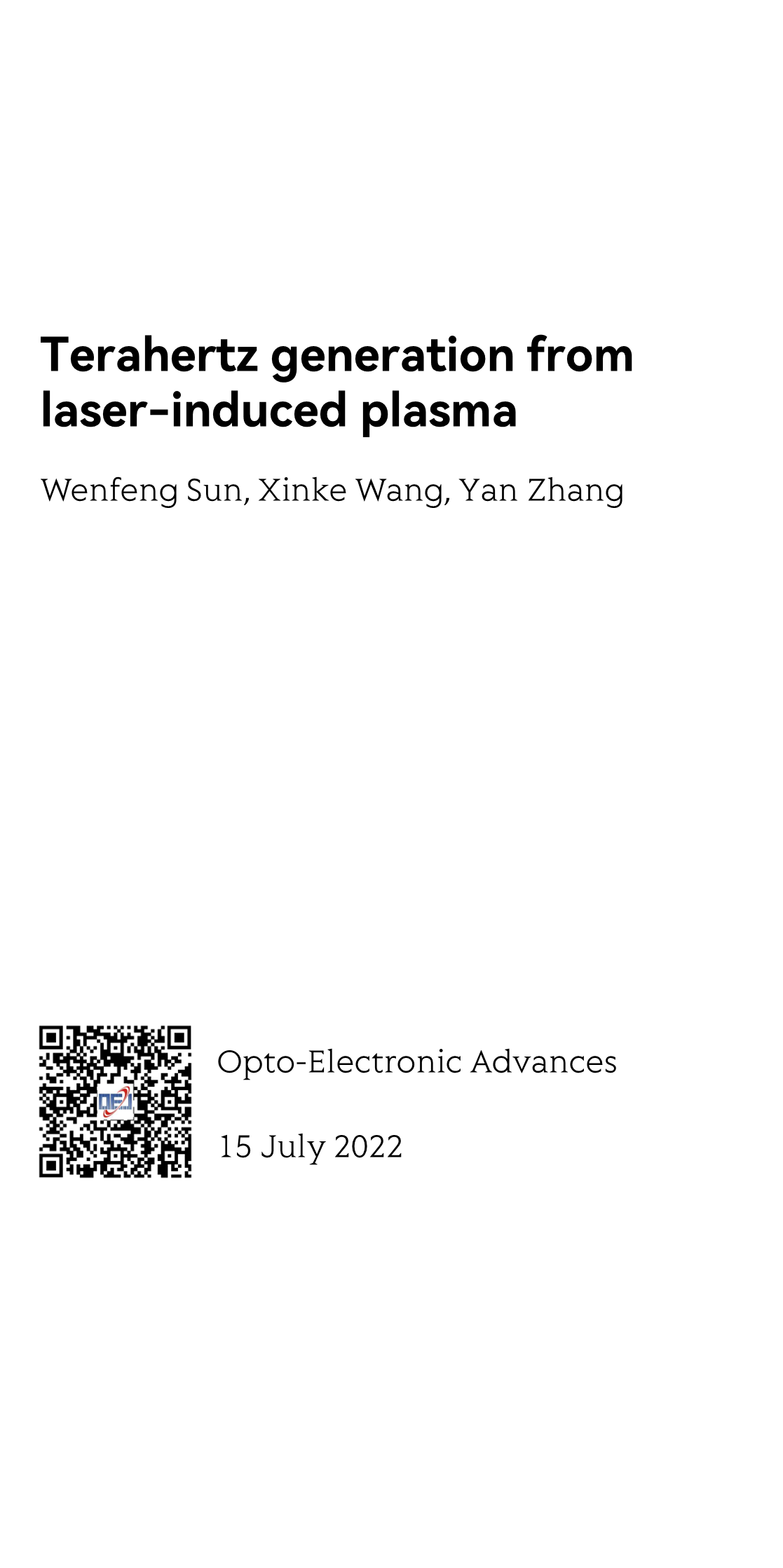 Terahertz generation from laser-induced plasma_1