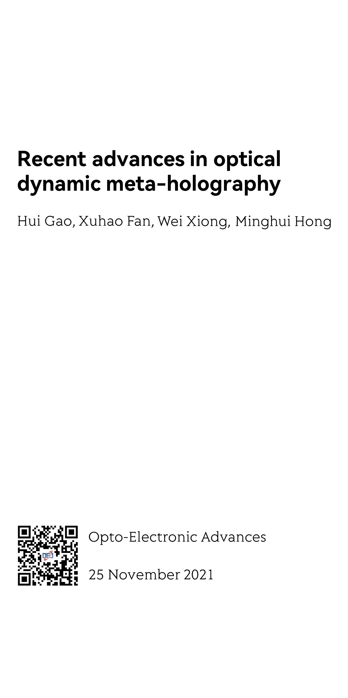 Recent advances in optical dynamic meta-holography_1