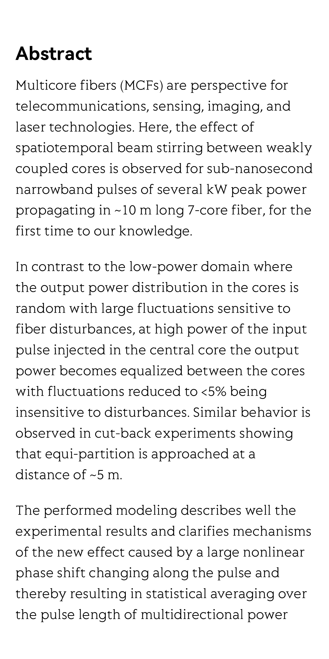 Spatiotemporal beam stirring in a multicore fiber_2