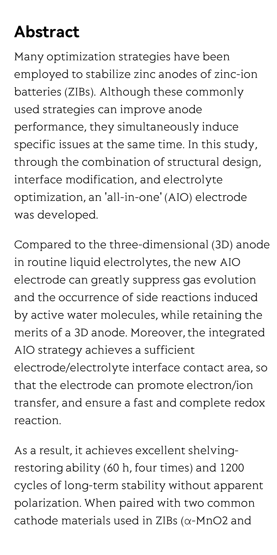 Integrated 'all-in-one' strategy to stabilize zinc anodes for high-performance zinc-ion batteries_2