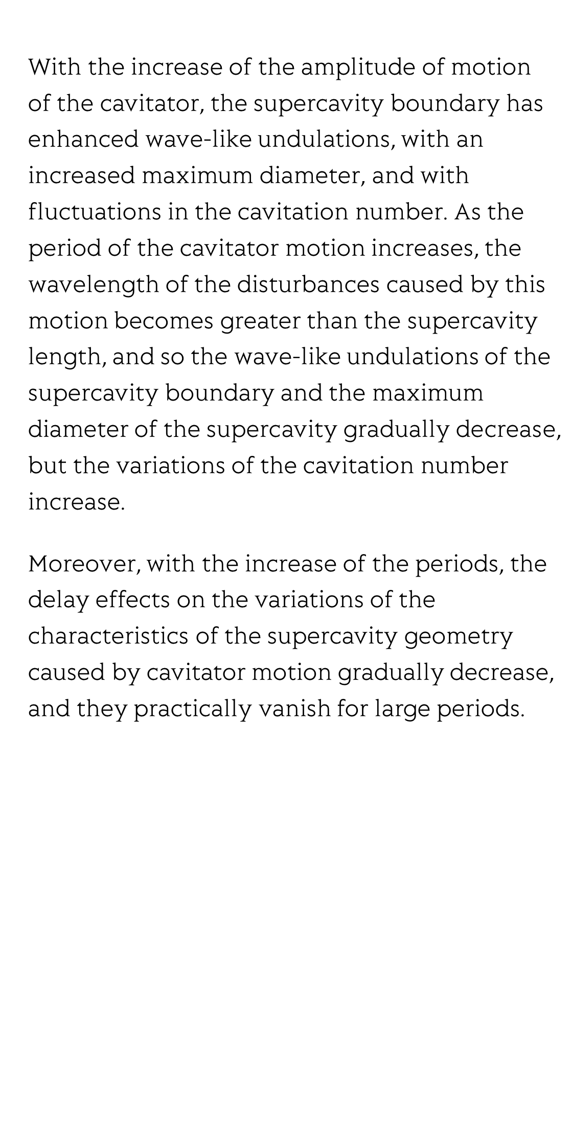 Numerical analysis of a ventilated supercavity under periodic motion of the cavitator_3