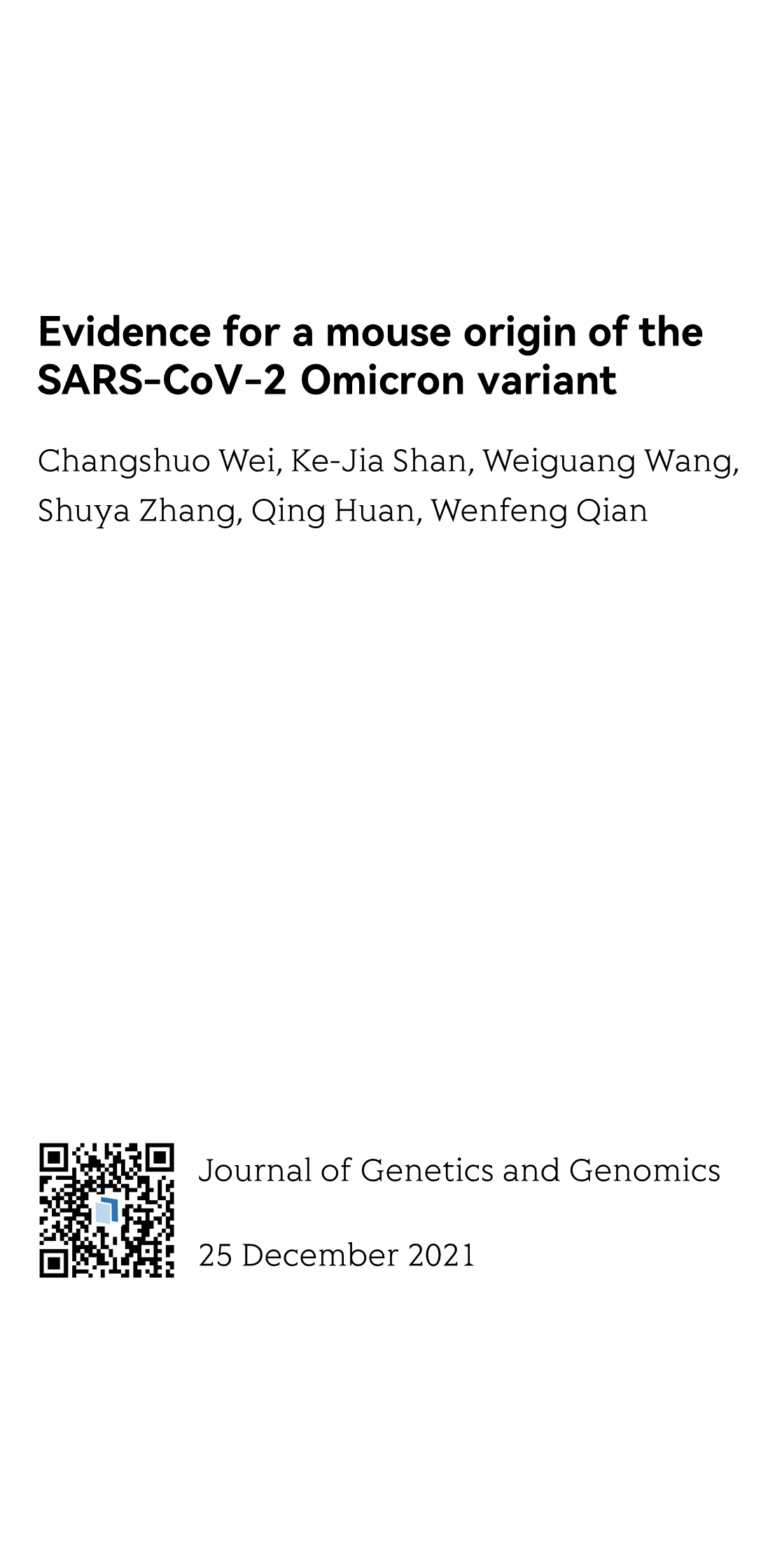 Evidence for a mouse origin of the SARS-CoV-2 Omicron variant_1