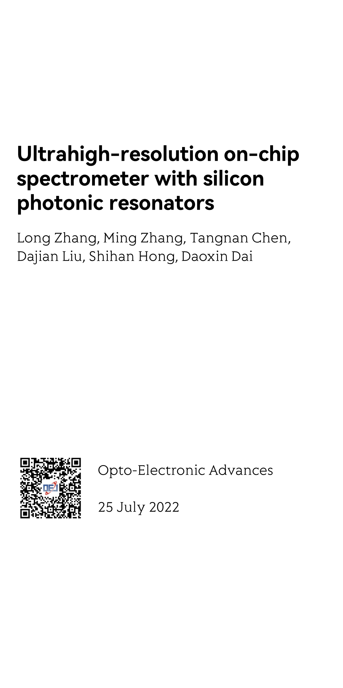 Ultrahigh-resolution on-chip spectrometer with silicon photonic resonators_1