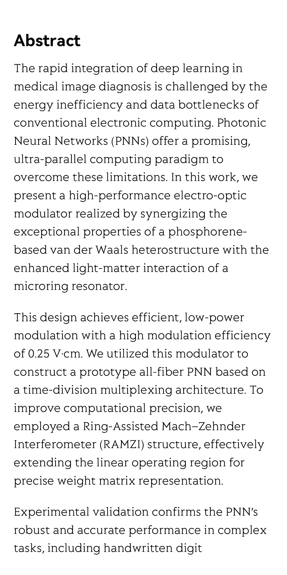 Tunable phosphorene modulators – accelerating medical diagnosis with ultra-efficient photonic platforms_2