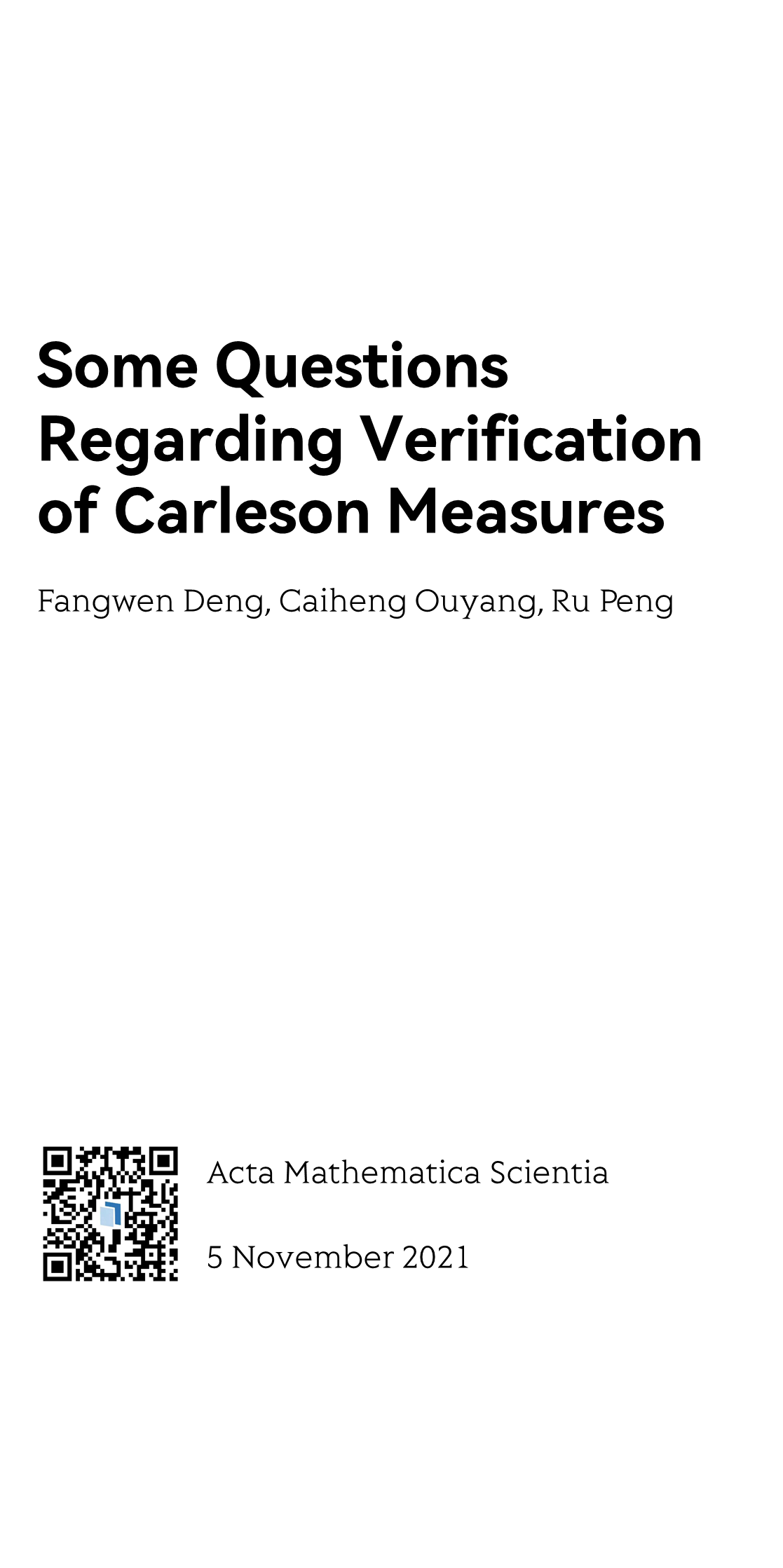 Some Questions Regarding Verification of Carleson Measures_1