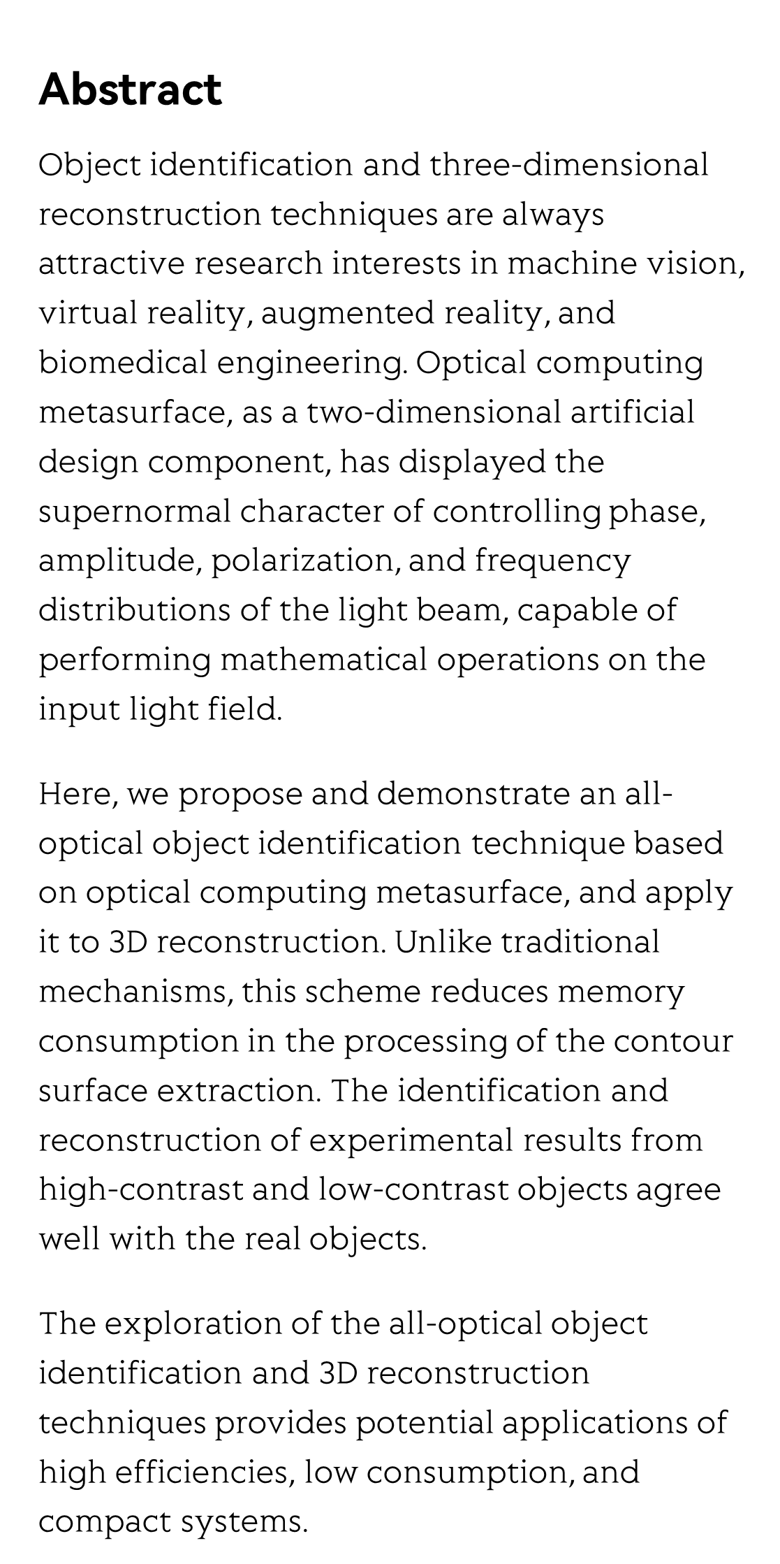 All-optical object identification and three-dimensional reconstruction based on optical computing metasurface_2