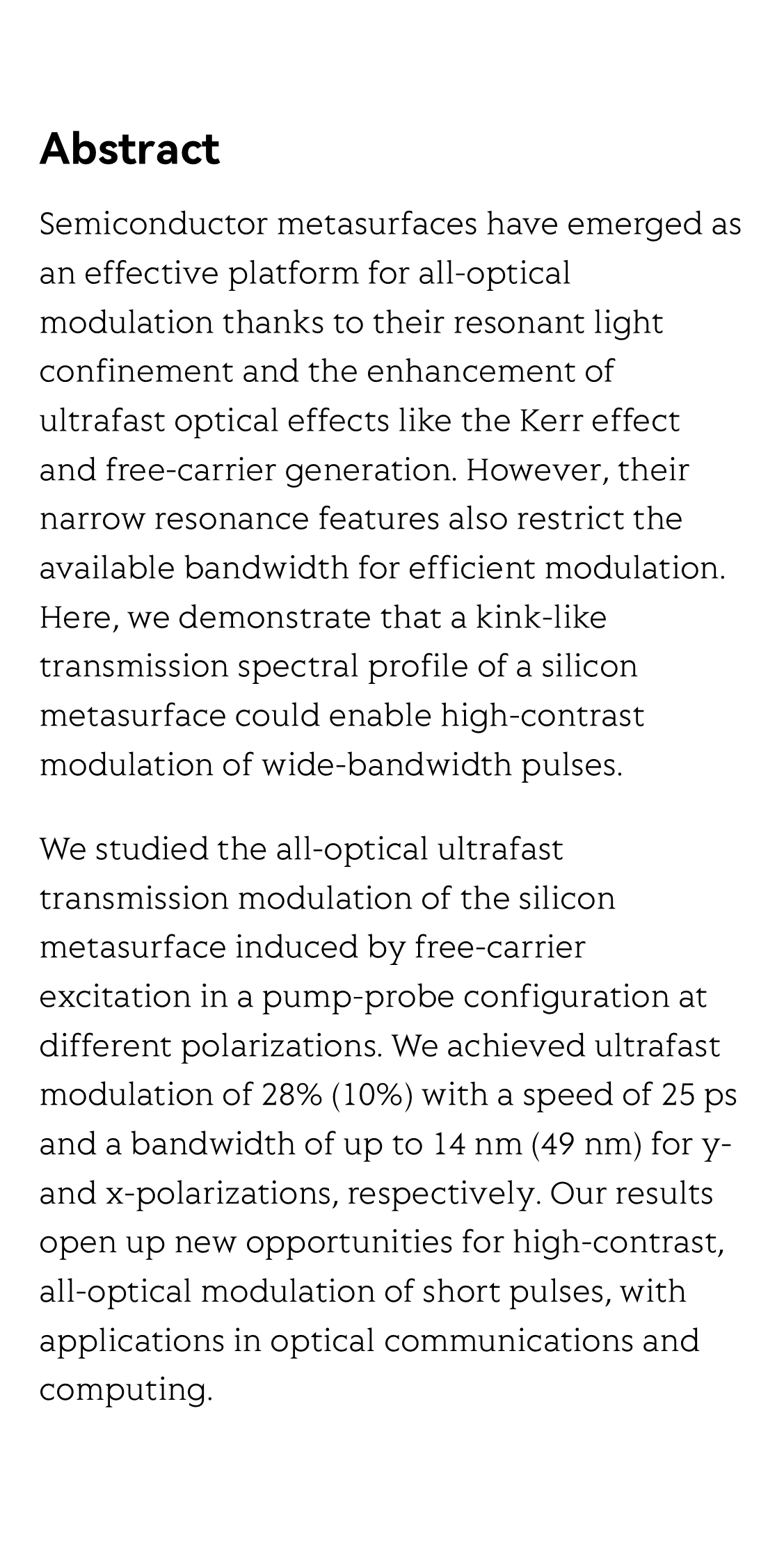 Ultrafast all-optical modulation of wide-bandwidth pulses enabled by silicon-metasurfaces_2