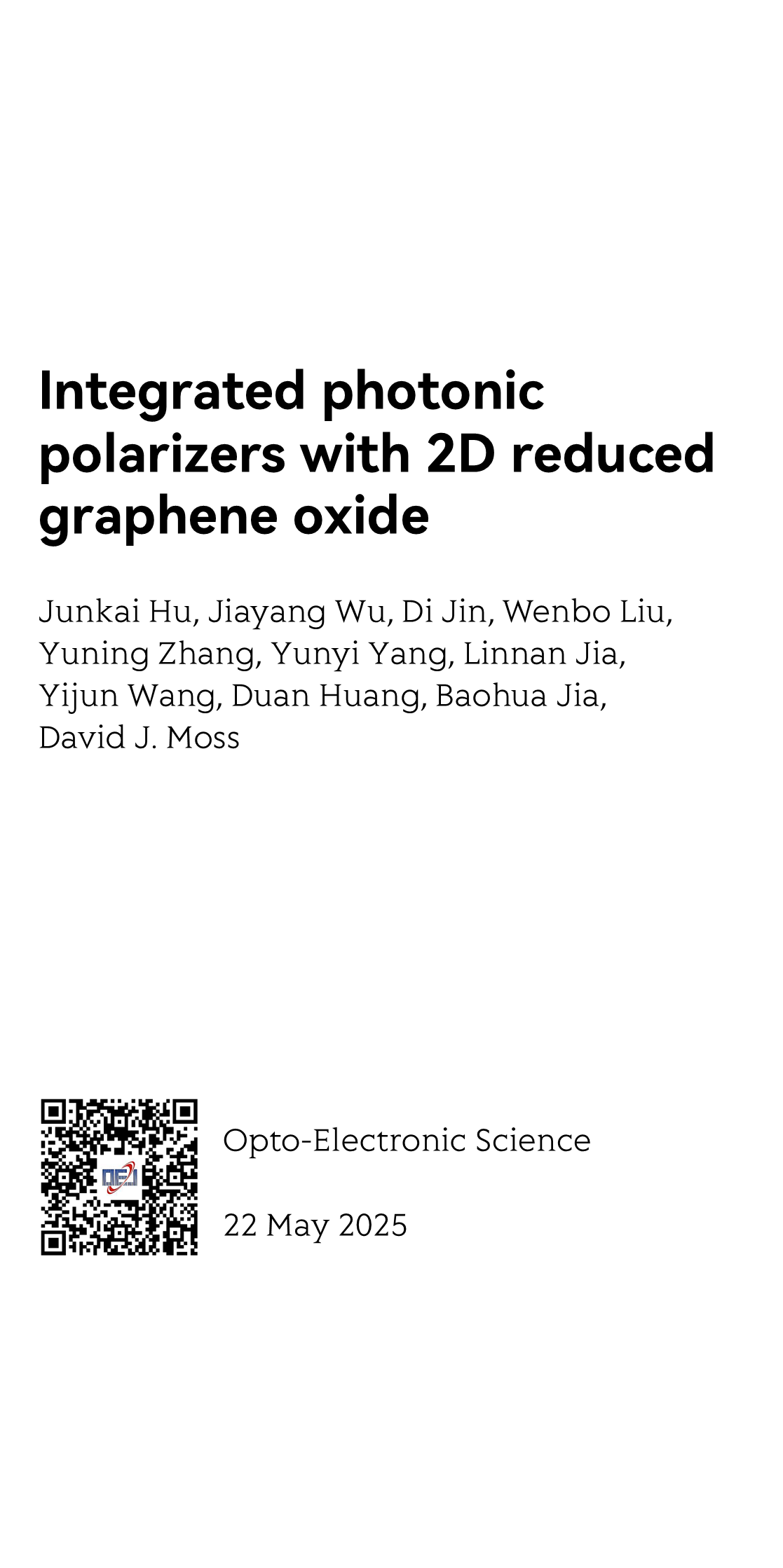 Integrated photonic polarizers with 2D reduced graphene oxide_1