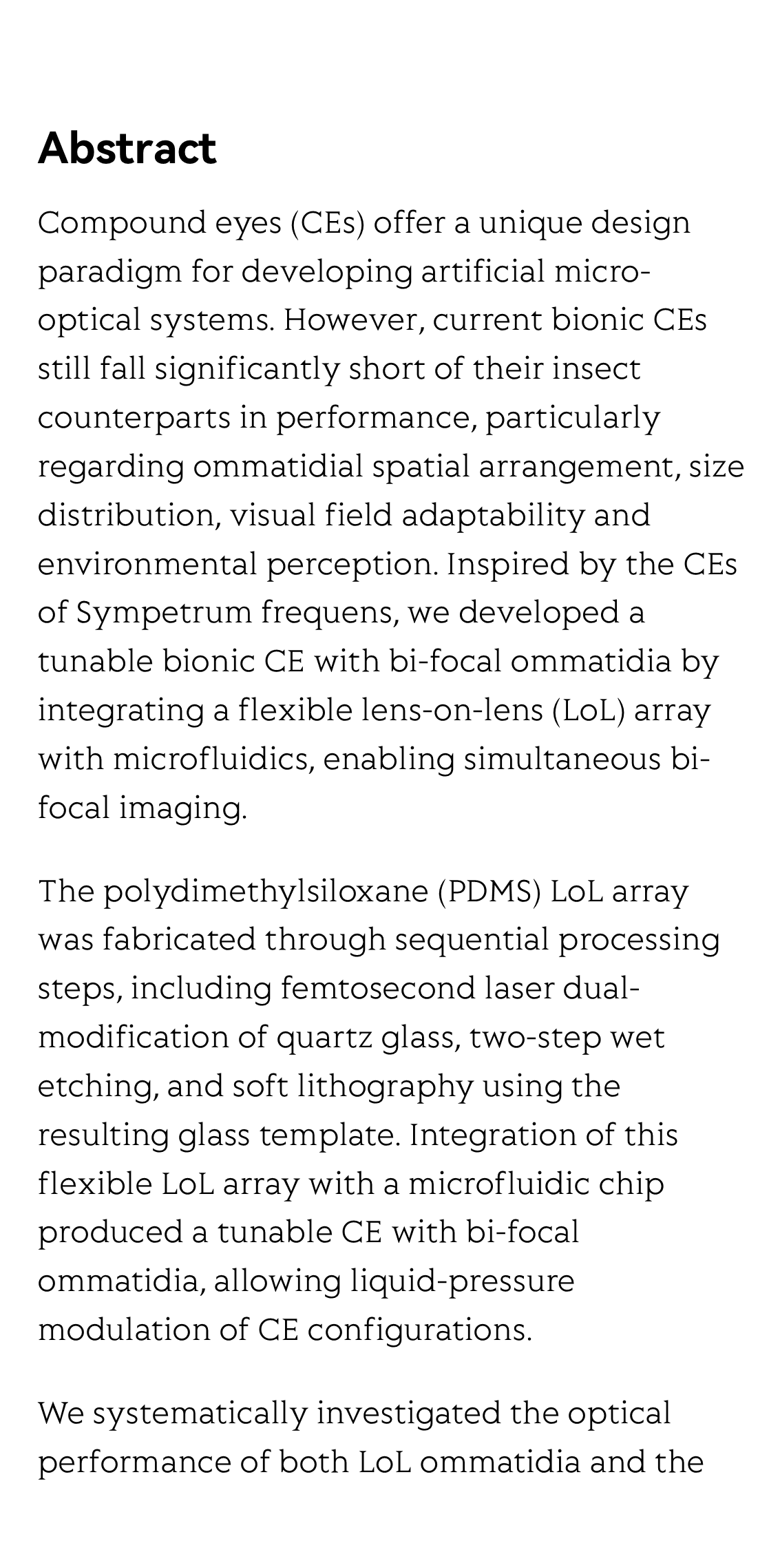 Tunable compound eyes with coaxial lens-on-lens ommatidia for cooperative bi-focal imaging_2