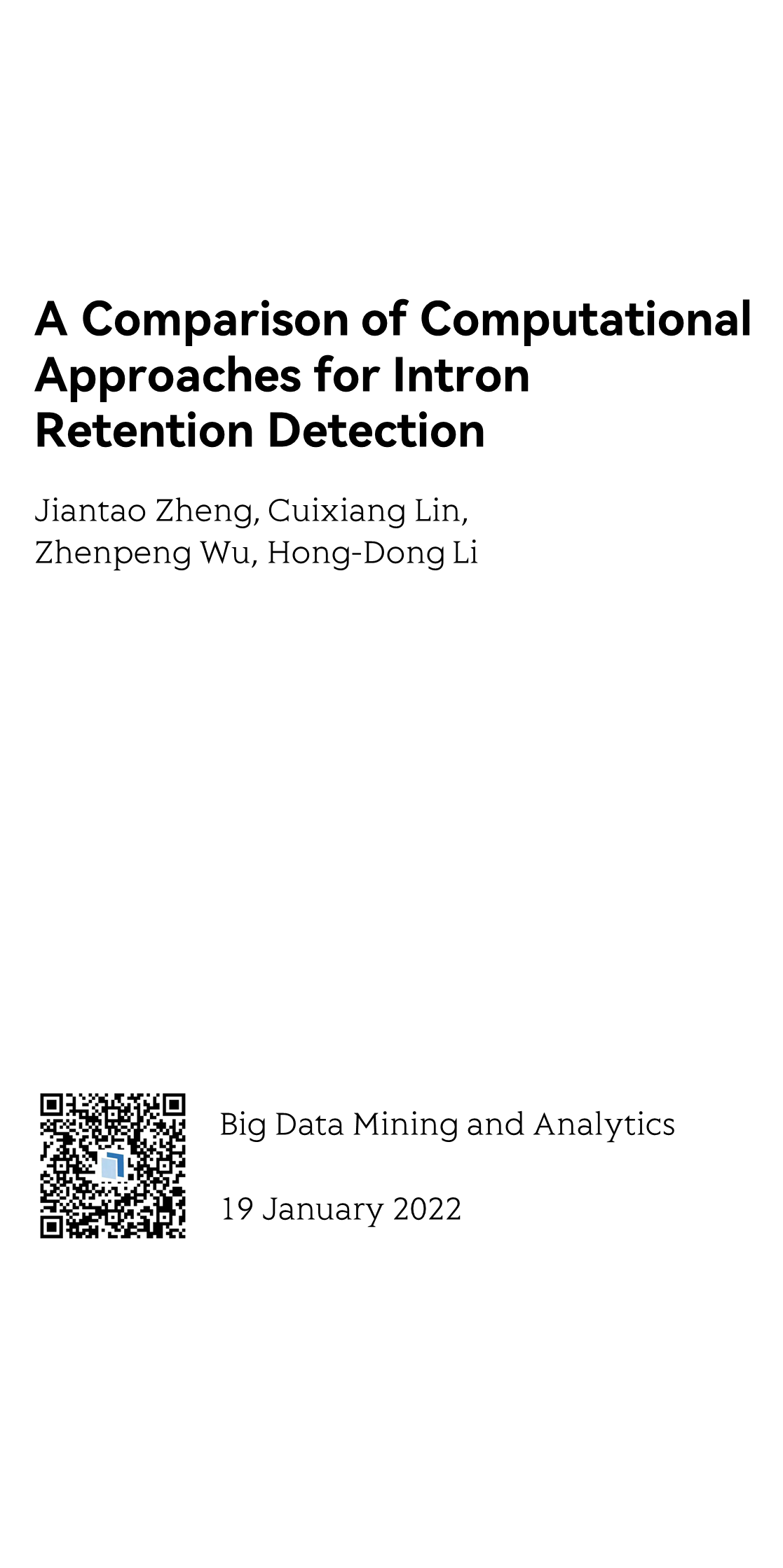 A Comparison of Computational Approaches for Intron Retention Detection_1