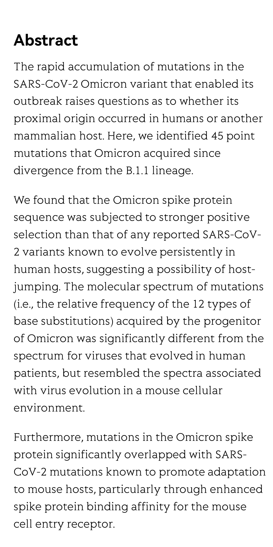 Evidence for a mouse origin of the SARS-CoV-2 Omicron variant_2