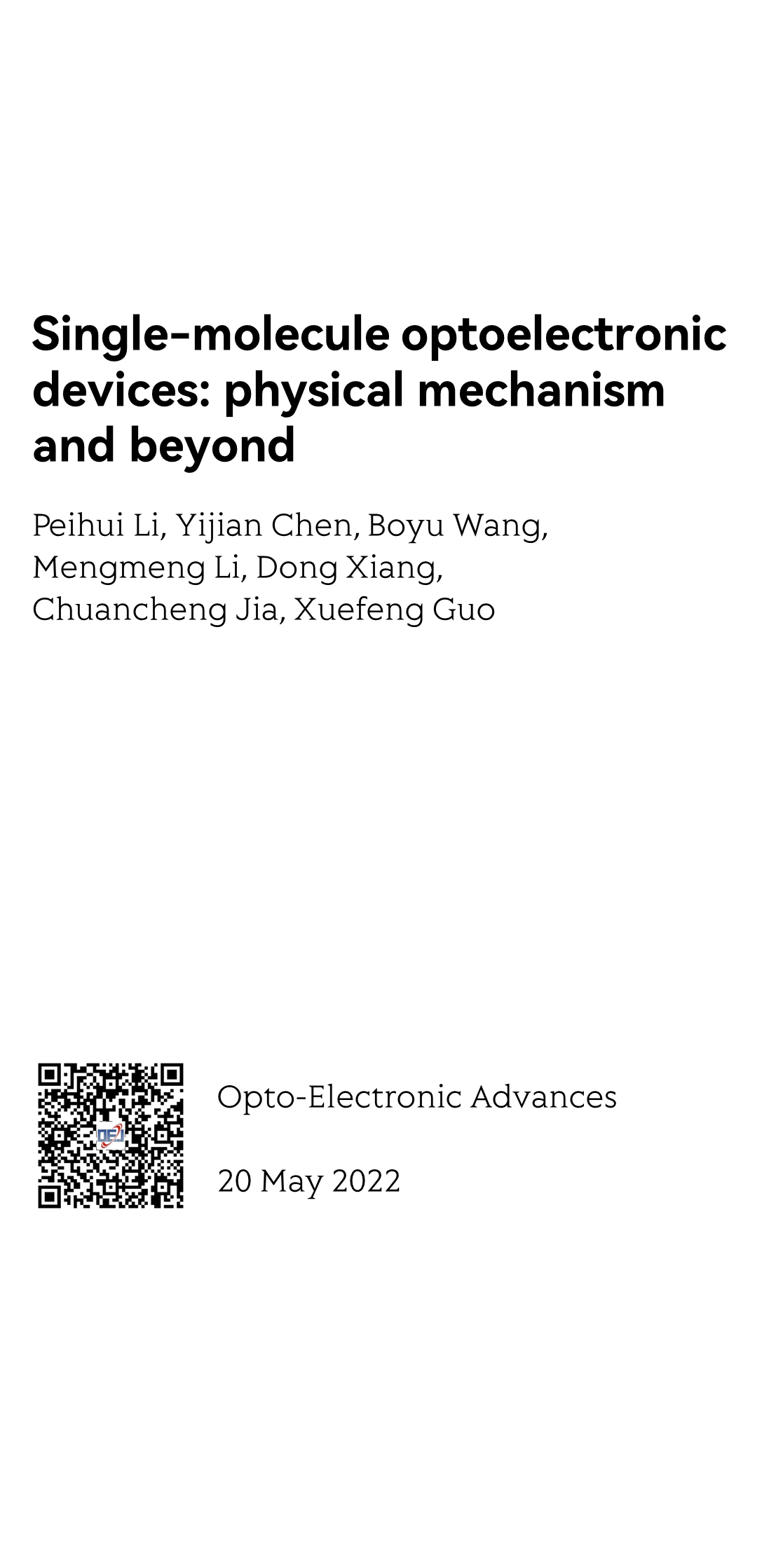 Single-molecule optoelectronic devices: physical mechanism and beyond_1