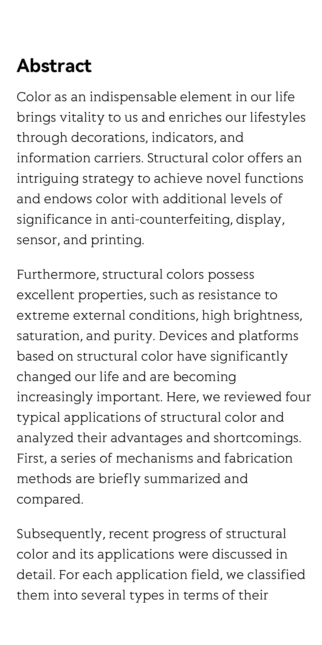 Structural color: an emerging nanophotonic strategy for multicolor and functionalized applications_2