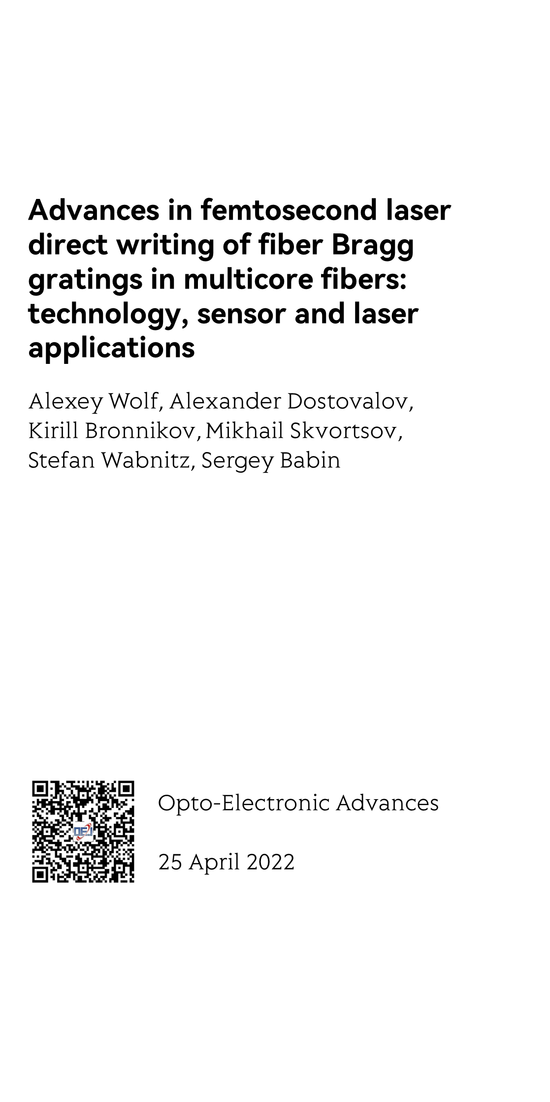 Advances in femtosecond laser direct writing of fiber Bragg gratings in multicore fibers: technology, sensor and laser applications_1