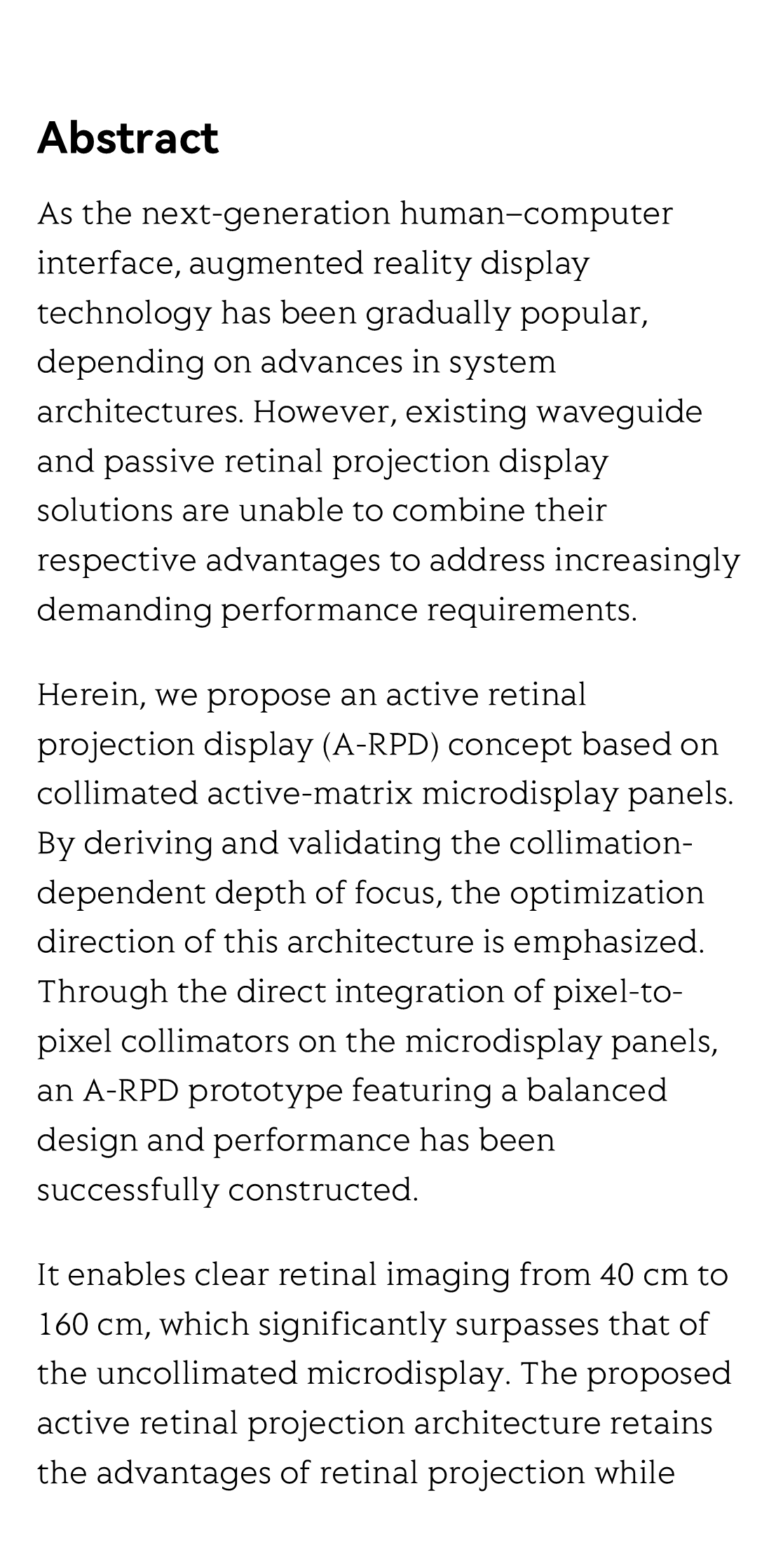 Active retinal projection augmented reality display via pixel-to-pixel collimation_2
