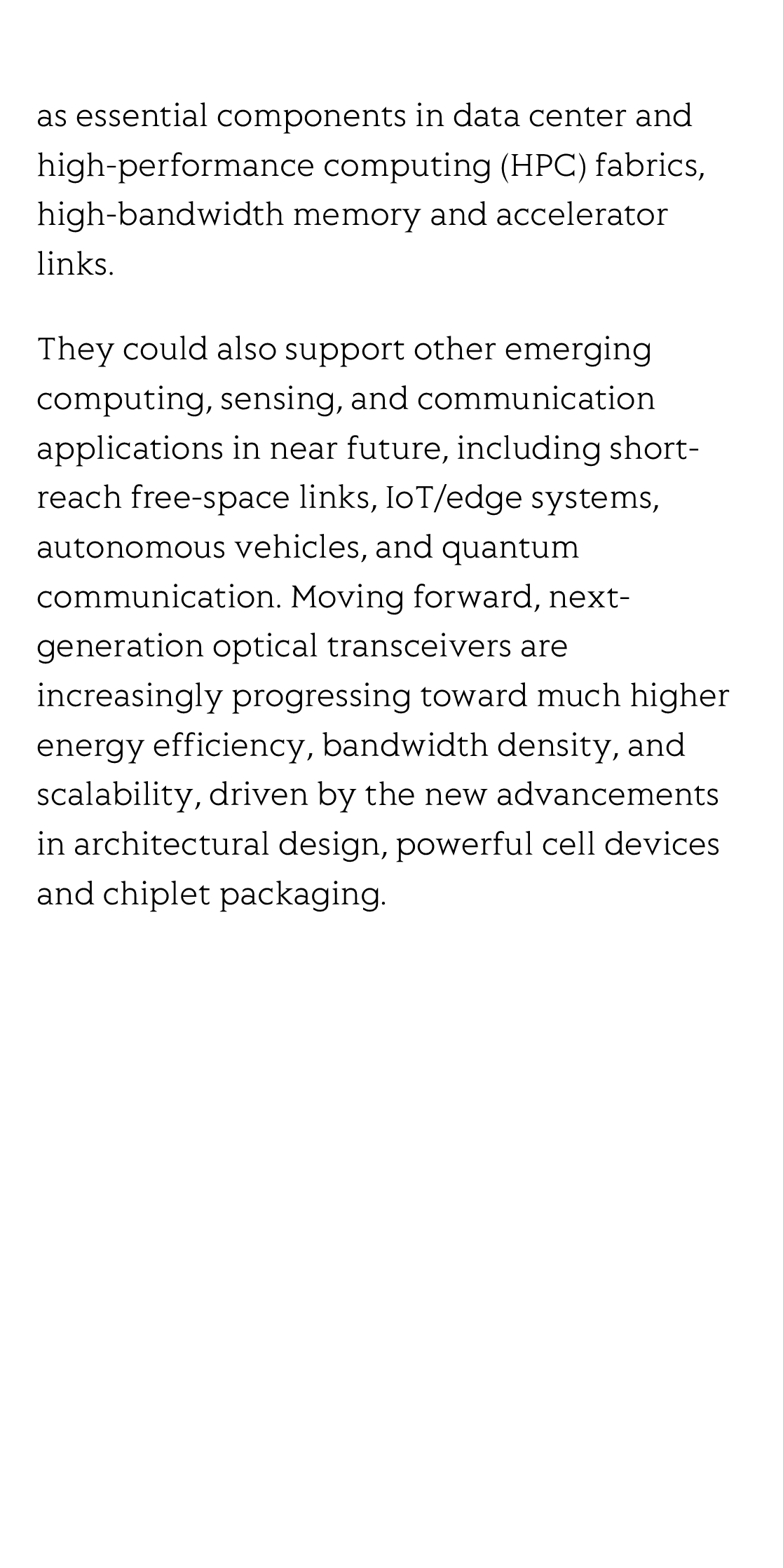 Integrated optical transceivers: architectures, key technologies, and applications_3