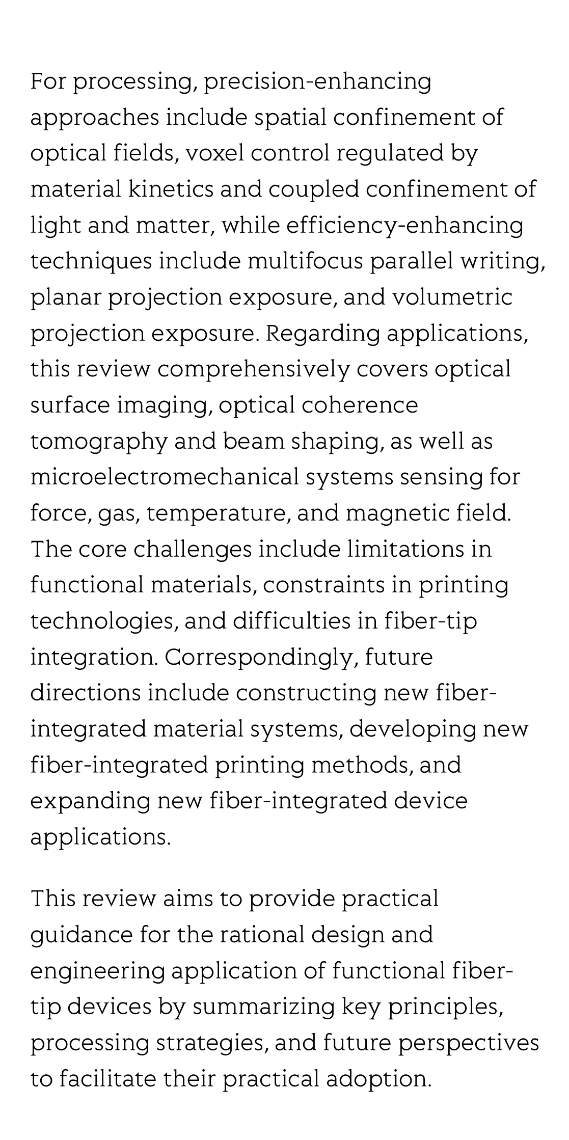 Recent advances in fiber-tip integration based on femtosecond laser 3D printing_3