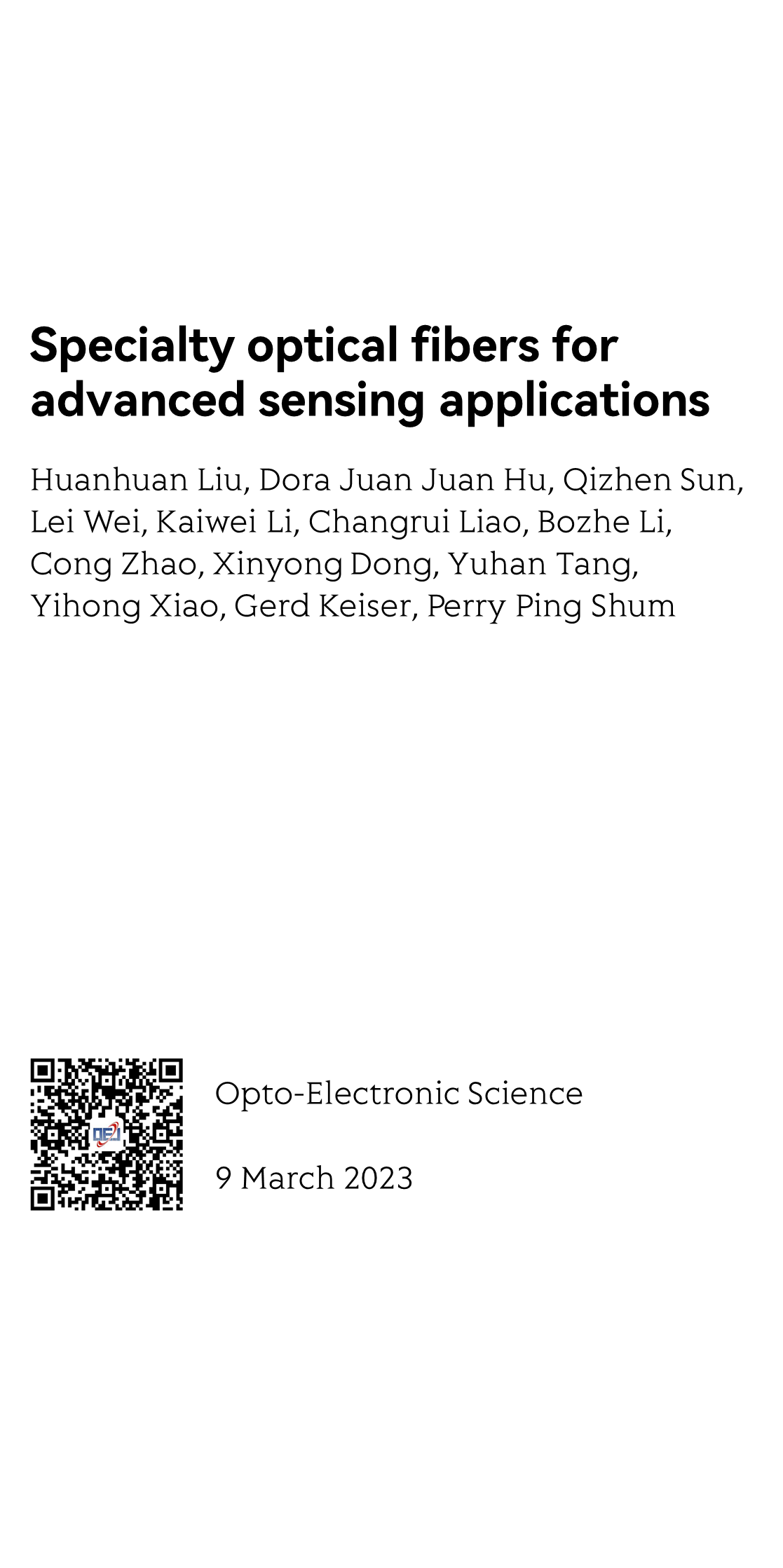 Specialty optical fibers for advanced sensing applications_1