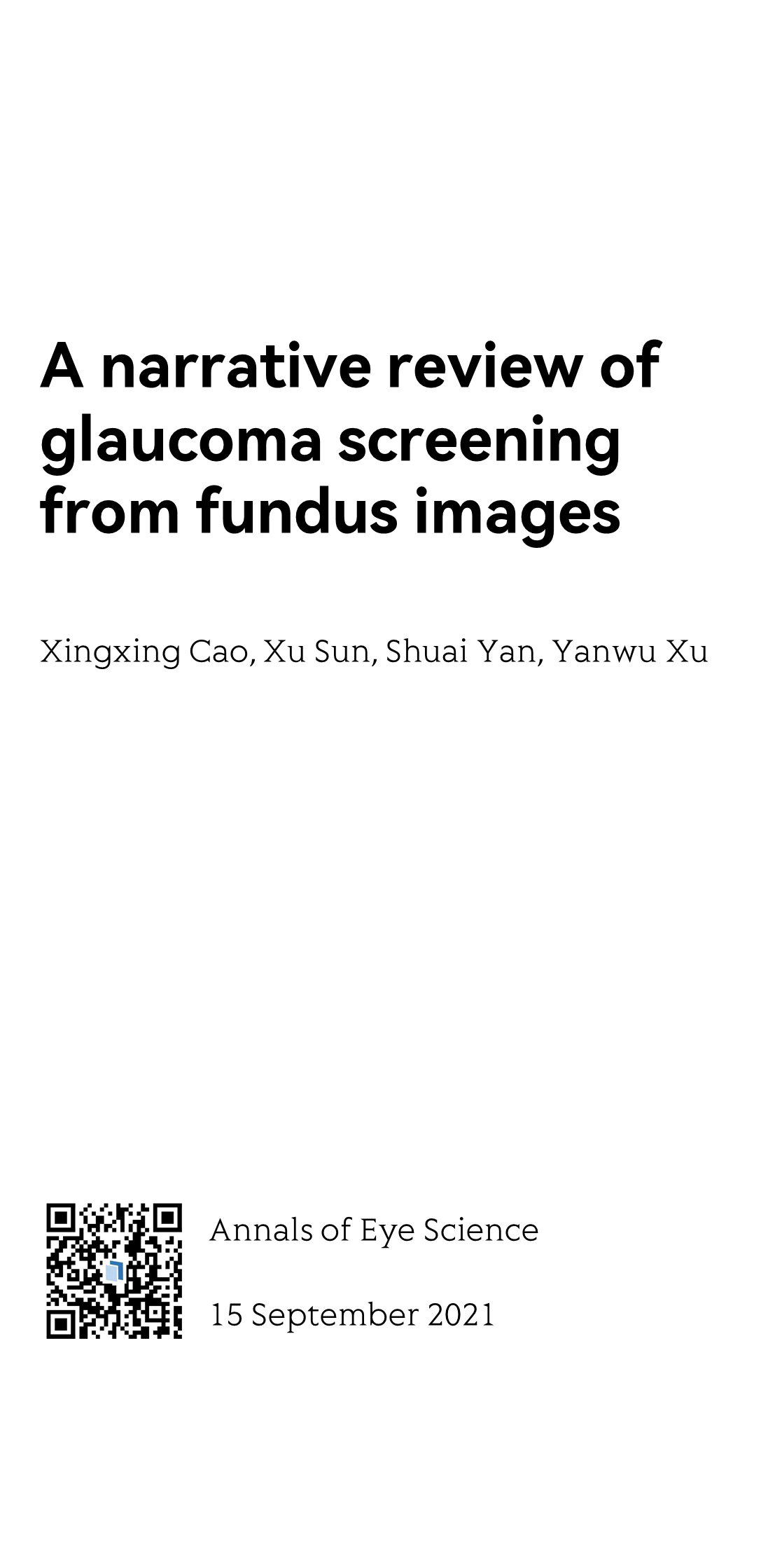 A narrative review of glaucoma screening from fundus images_1