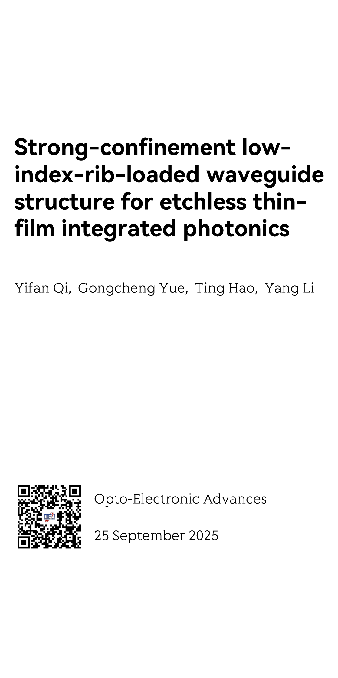 Strong-confinement low-index-rib-loaded waveguide structure for etchless thin-film integrated photonics_1