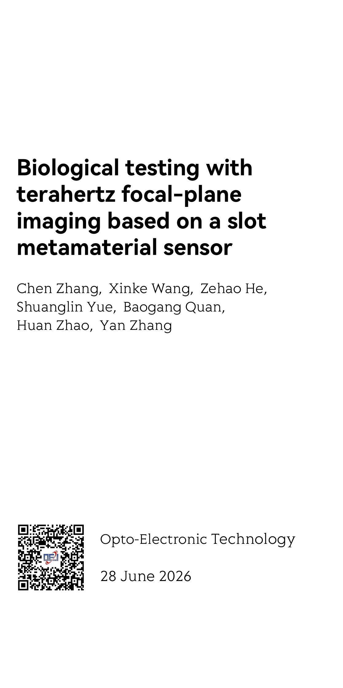 Biological testing with terahertz focal-plane imaging based on a slot metamaterial sensor_1
