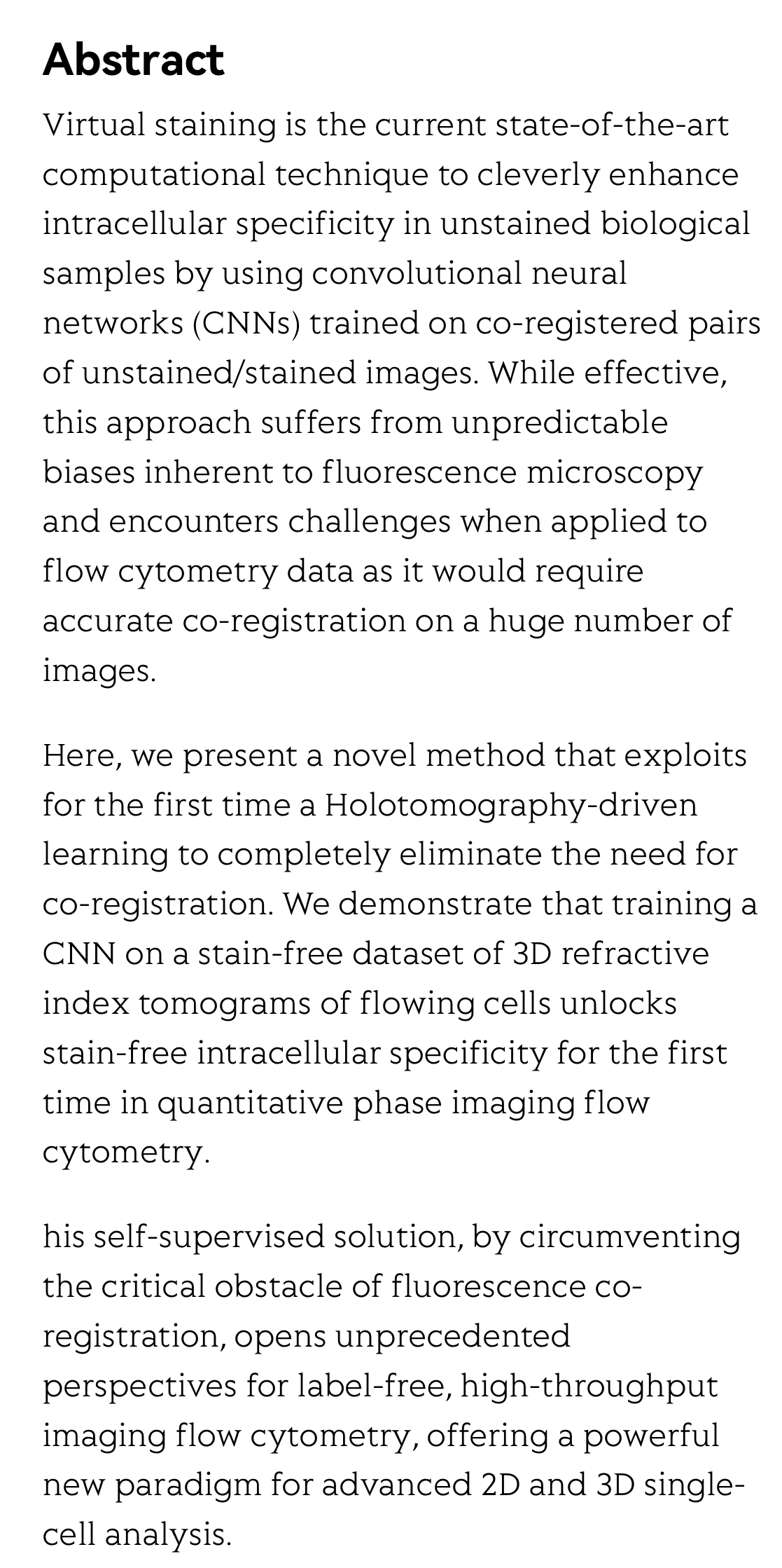 Holotomography-driven learning unlocks in-silico staining of single cells in flow cytometry by avoiding fluorescence co-registration_2