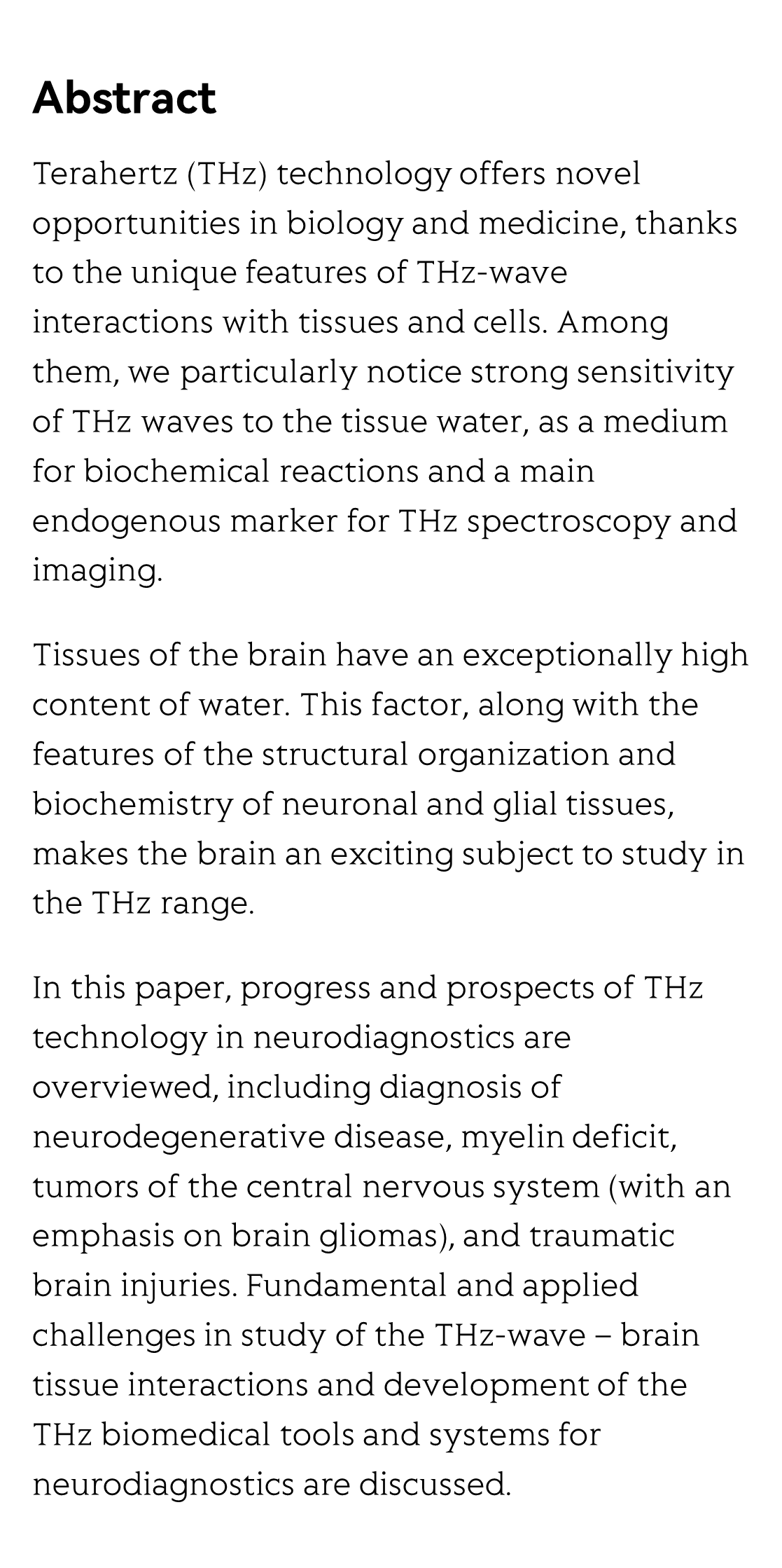 Terahertz technology in intraoperative neurodiagnostics: A review_2