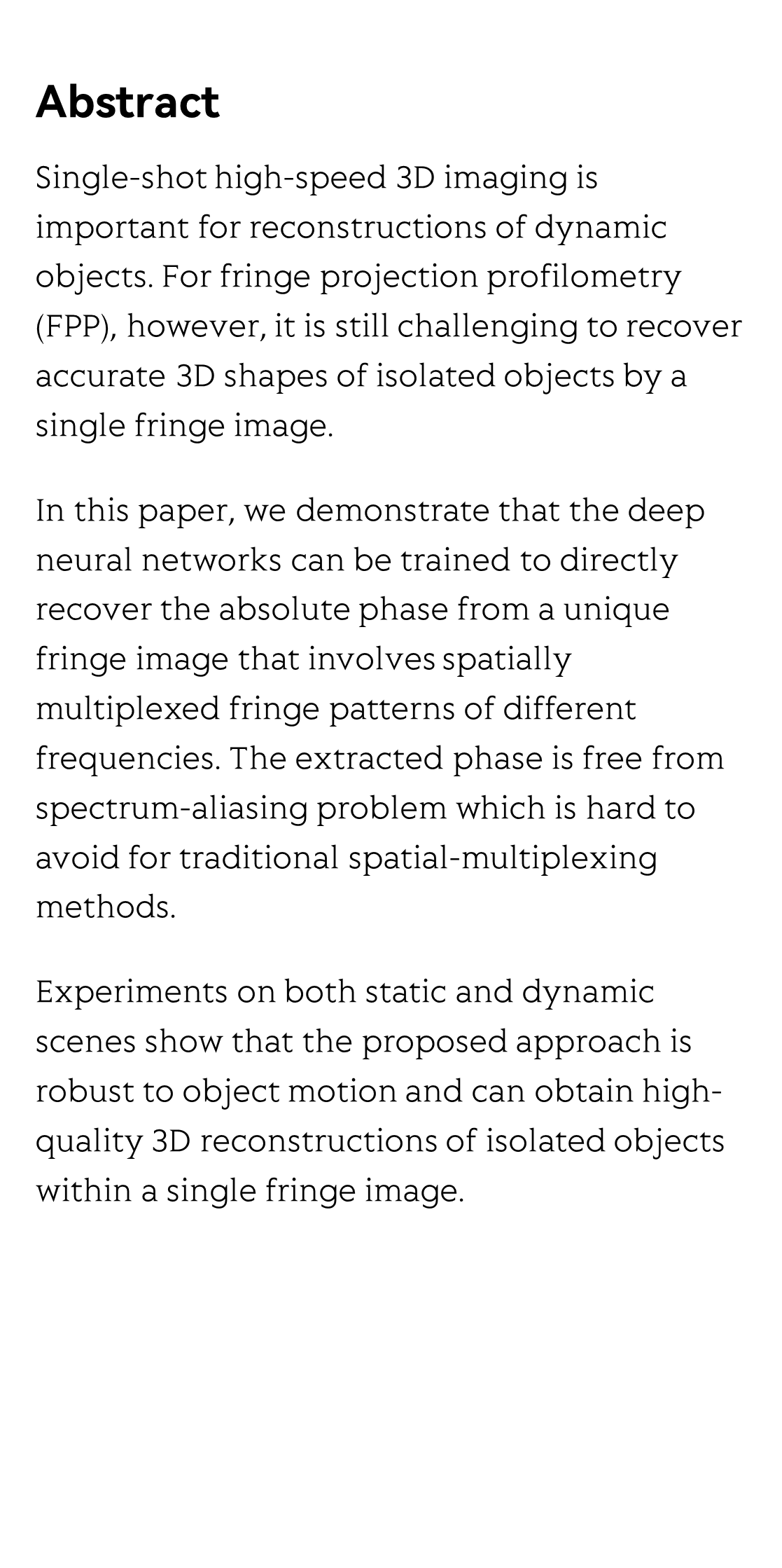 Deep-learning-enabled dual-frequency composite fringe projection profilometry for single-shot absolute 3D shape measurement_2